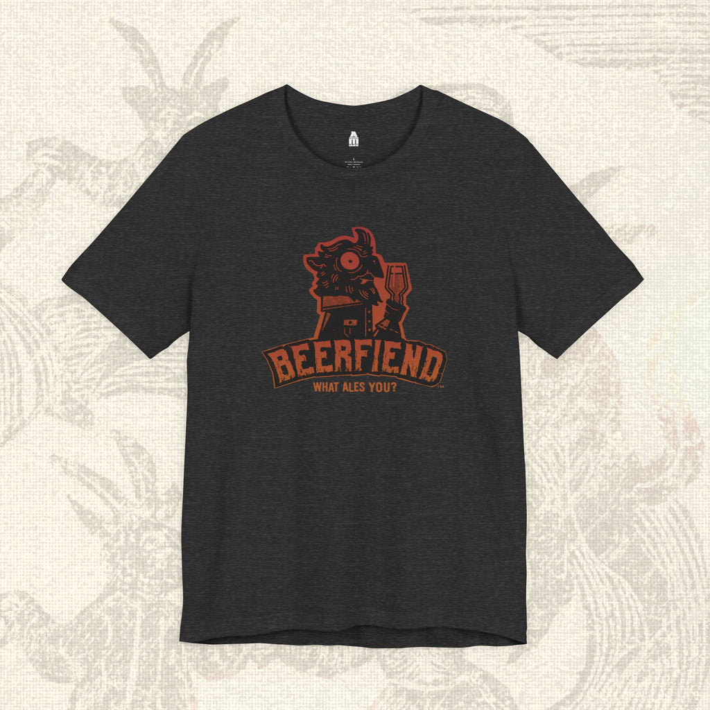 Beerfiend "What Ales You?" Demon Tee | Vintage pub style shirt