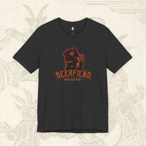Beerfiend "What Ales You?" Demon Tee | Vintage pub style shirt