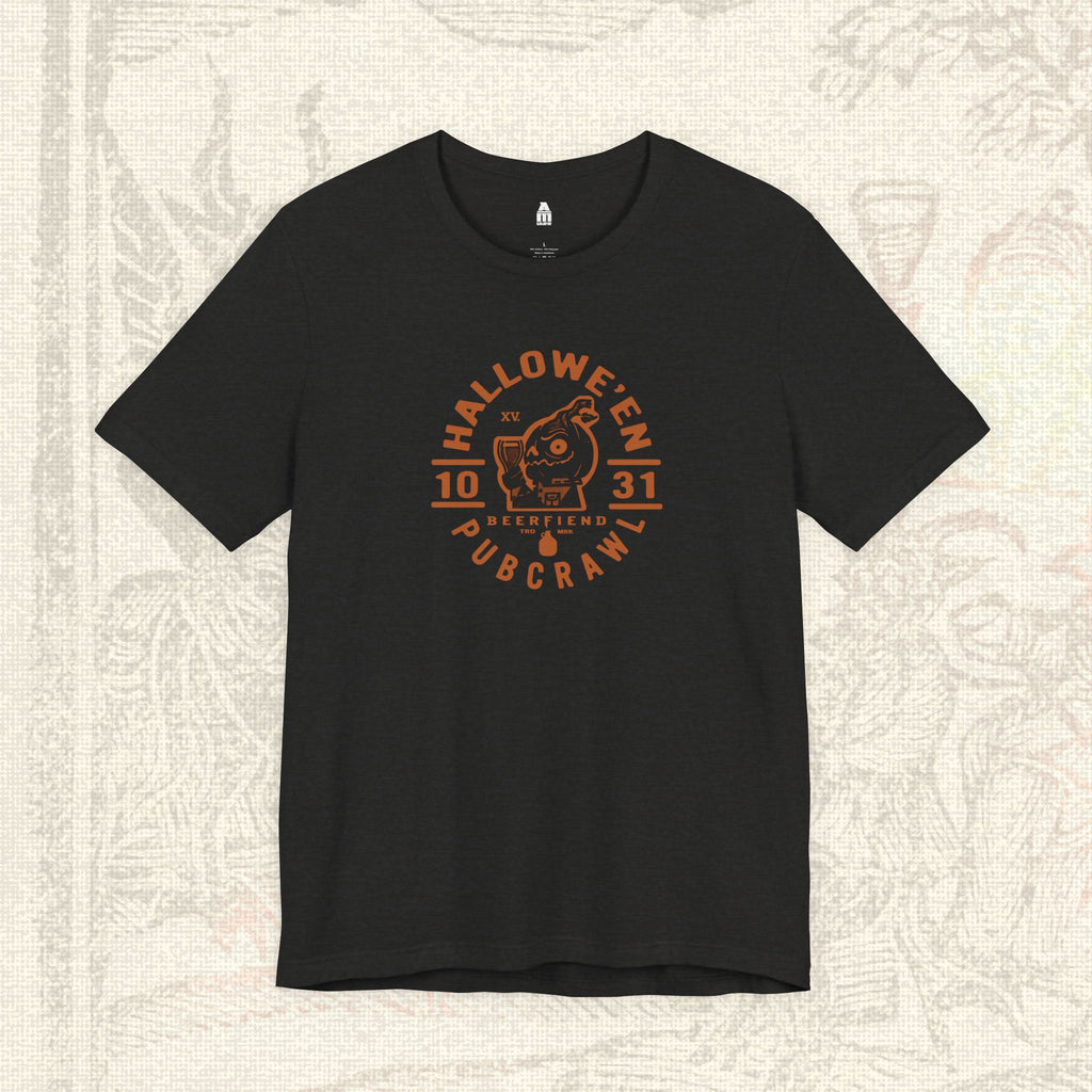 Halloween Pub crawl T-Shirt | Jack'O'Lantern Beerfiend graphic tee
