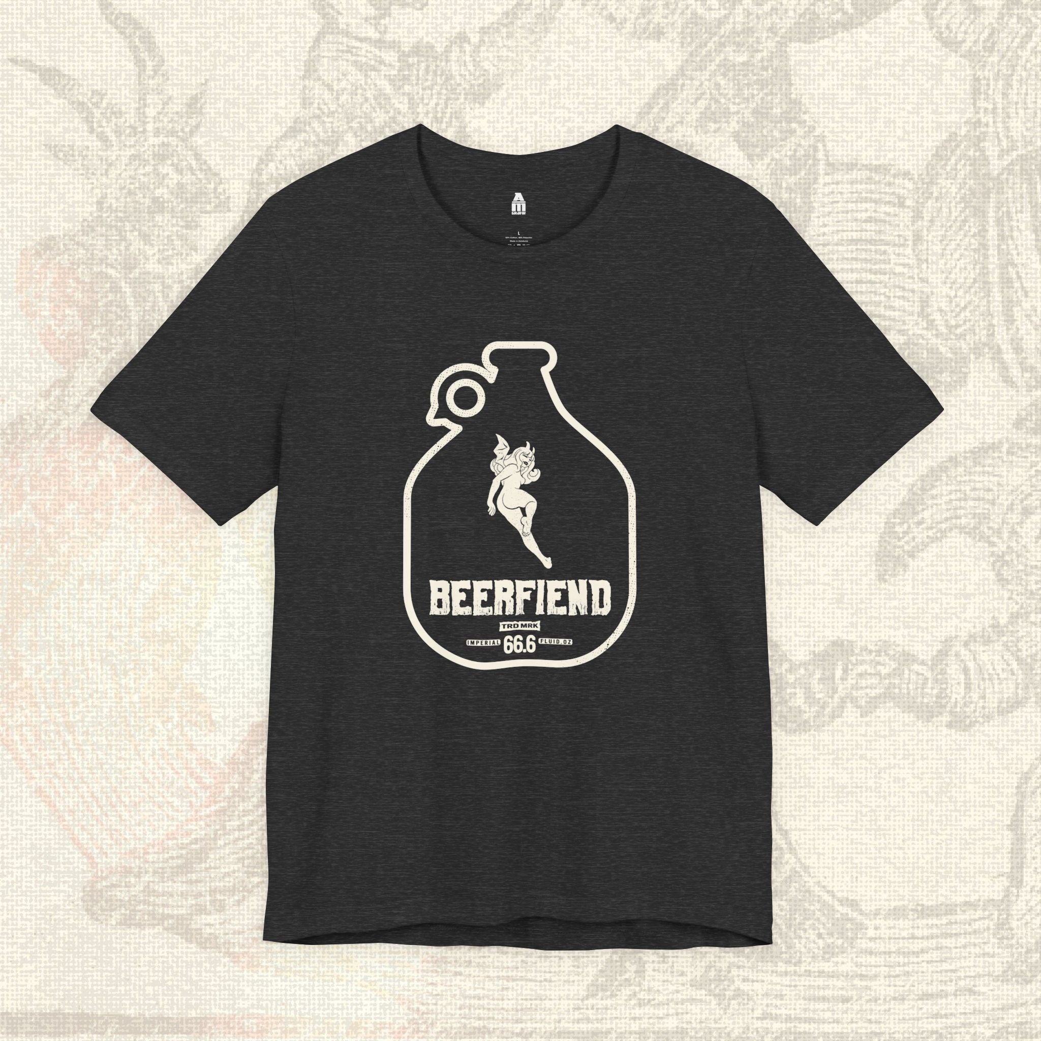 Beerfiend “Growler Series – Cheeky Pale Devil” Tee | 66.6 fl oz of Mischief