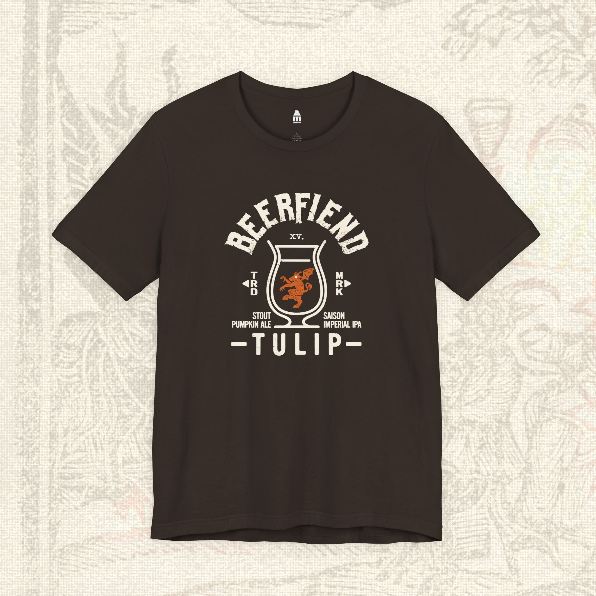 Beerfiend TULIP Glass Tee | Saison, Stout & Imperial IPA Shirt