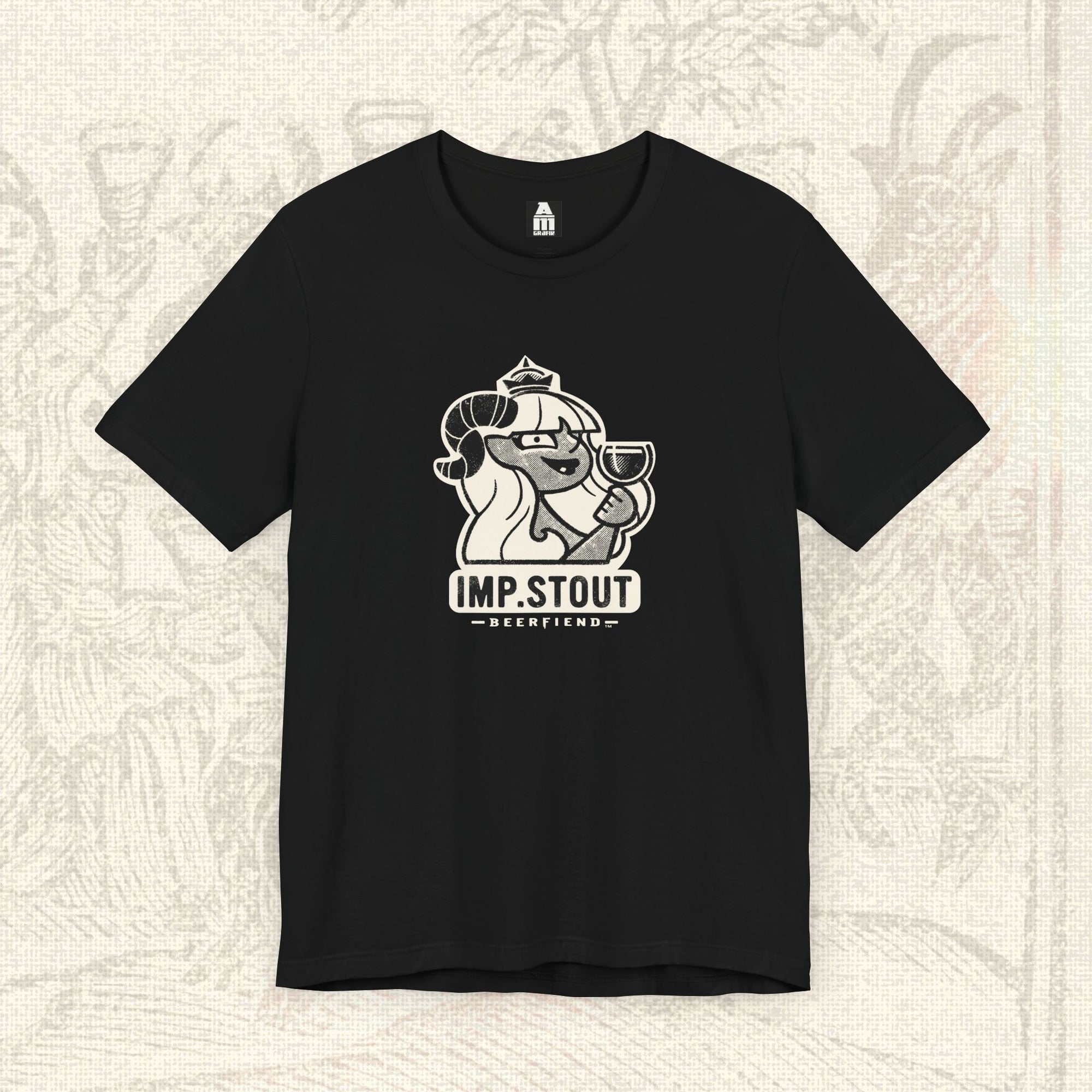 Beerfiend “Imp. Stout” Demon Tee – Imperial Stout pub shirt