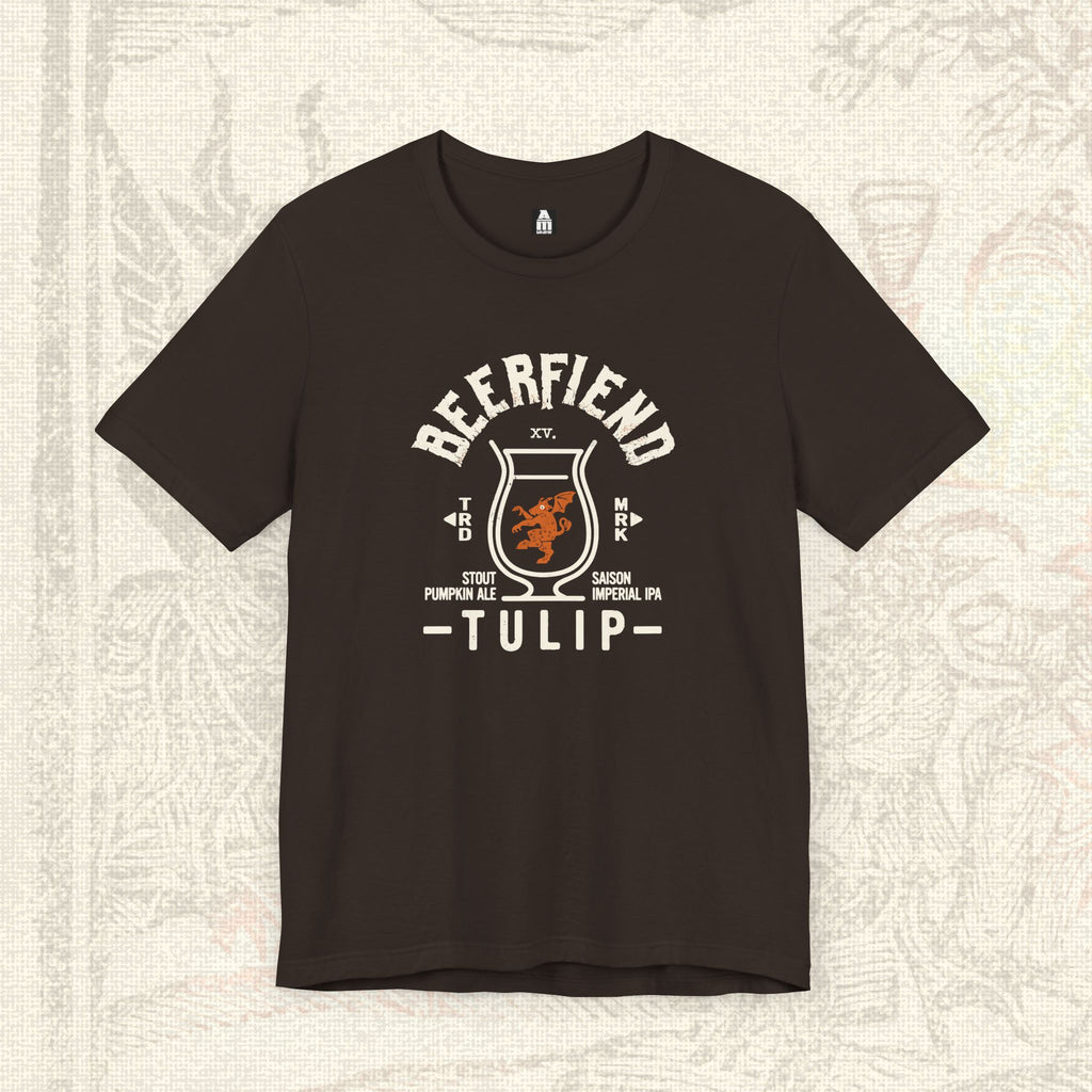 Beerfiend TULIP Glass Tee | Saison, Stout & Imperial IPA Shirt