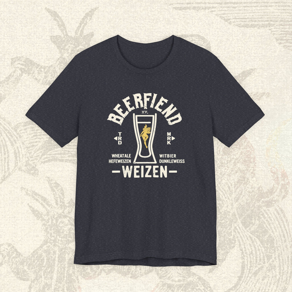 Beerfiend WEIZEN Glass Tee | Hefeweizen & Wheat Beer Style Shirt