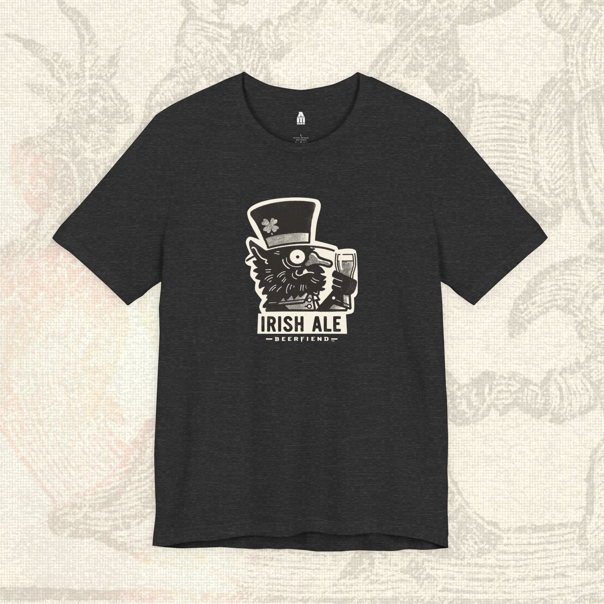 Irish Ale Beerfiend T-Shirt  | Retro graphic beer style tee