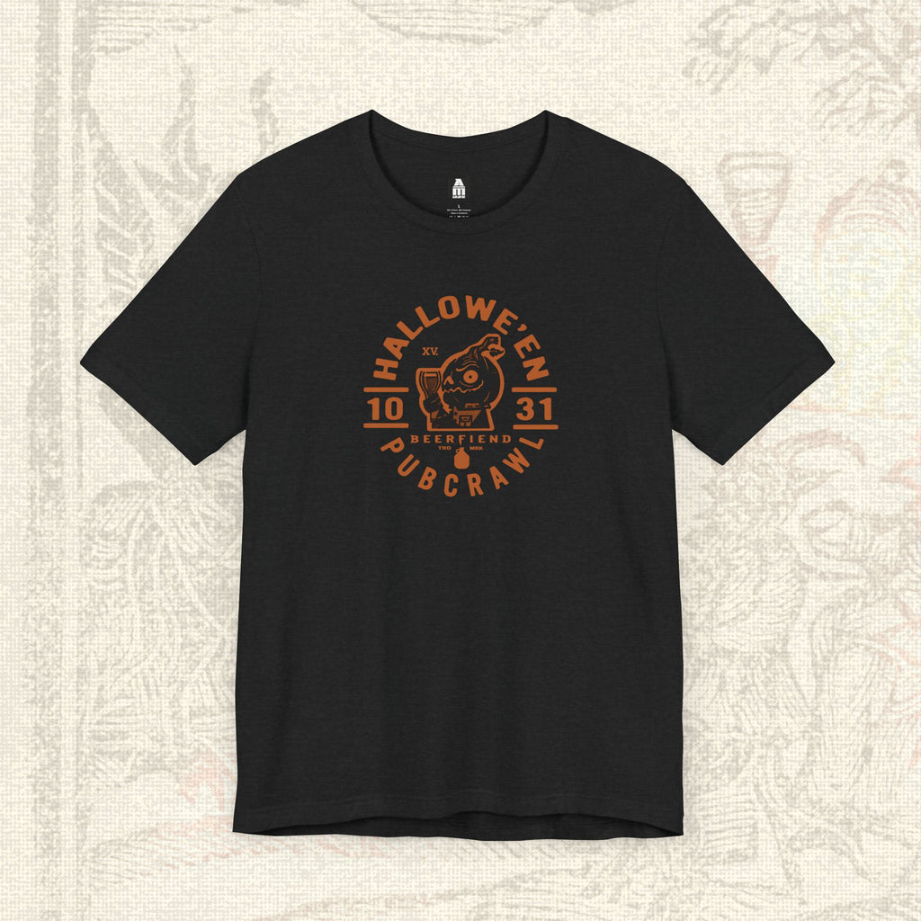 Halloween Pub crawl T-Shirt | Jack'O'Lantern Beerfiend graphic tee