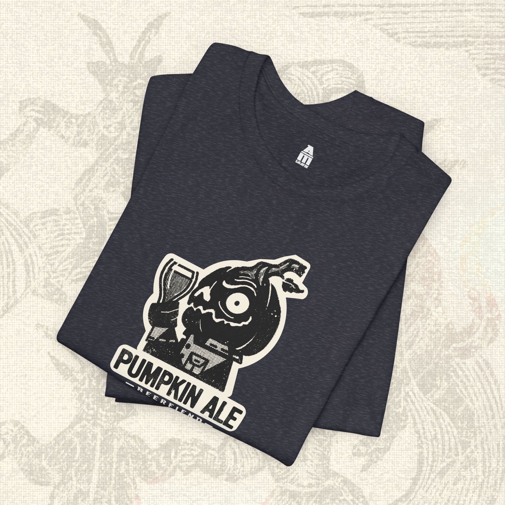 Pumpkin Ale Jack'O'Lantern T-shirt | Beerfiend Halloween themed graphic Tee