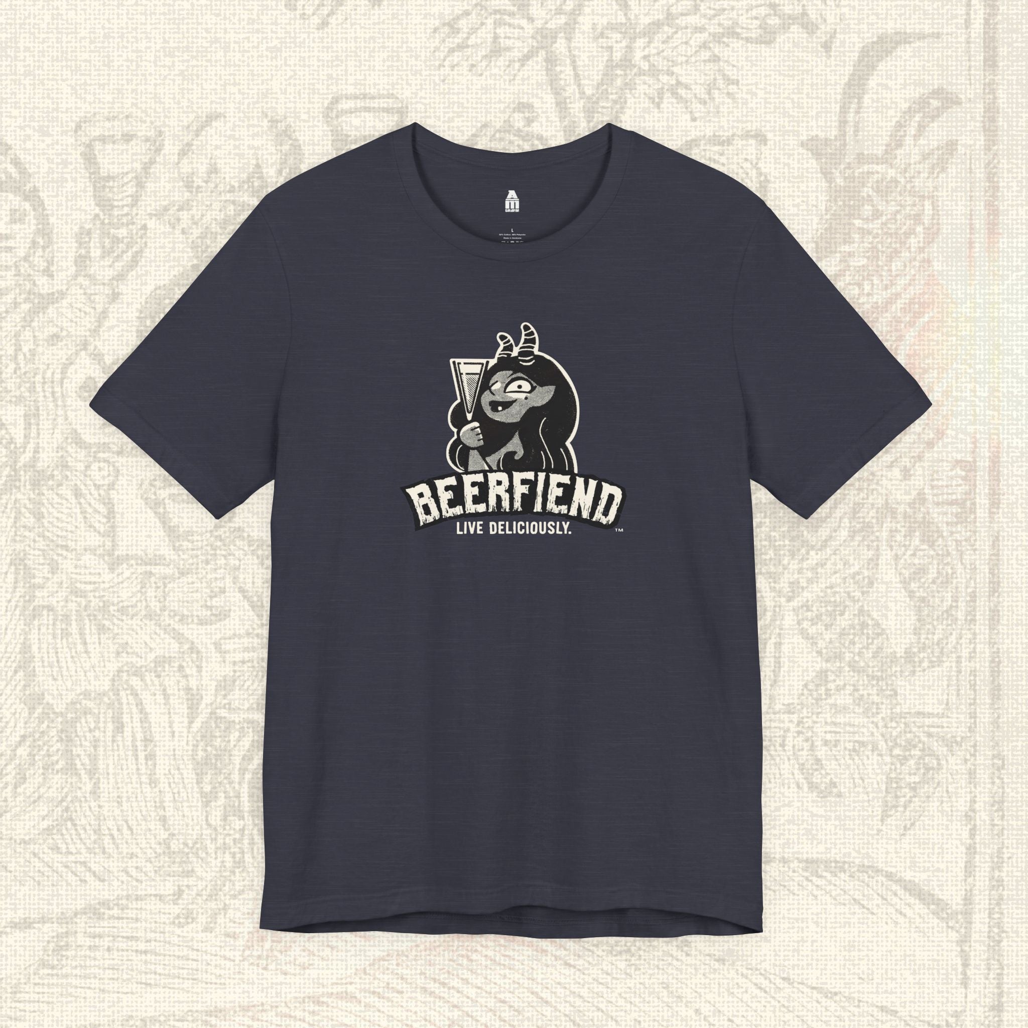 "Live Deliciously" Beerfiend Tee | Craft Beer graphic t-shirt
