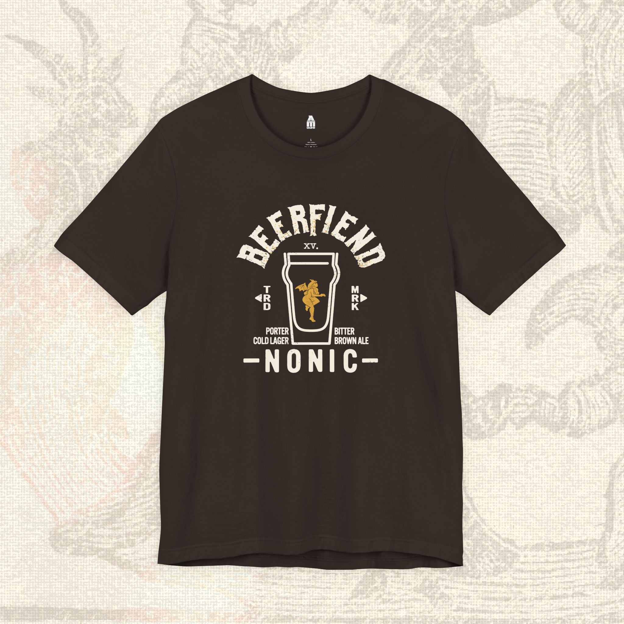 Beerfiend NONIC Pint Glass Tee | Classic UK Pub Style Beer Shirt