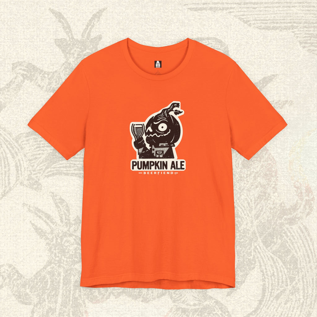 Pumpkin Ale Jack'O'Lantern T-shirt | Beerfiend Halloween themed graphic Tee