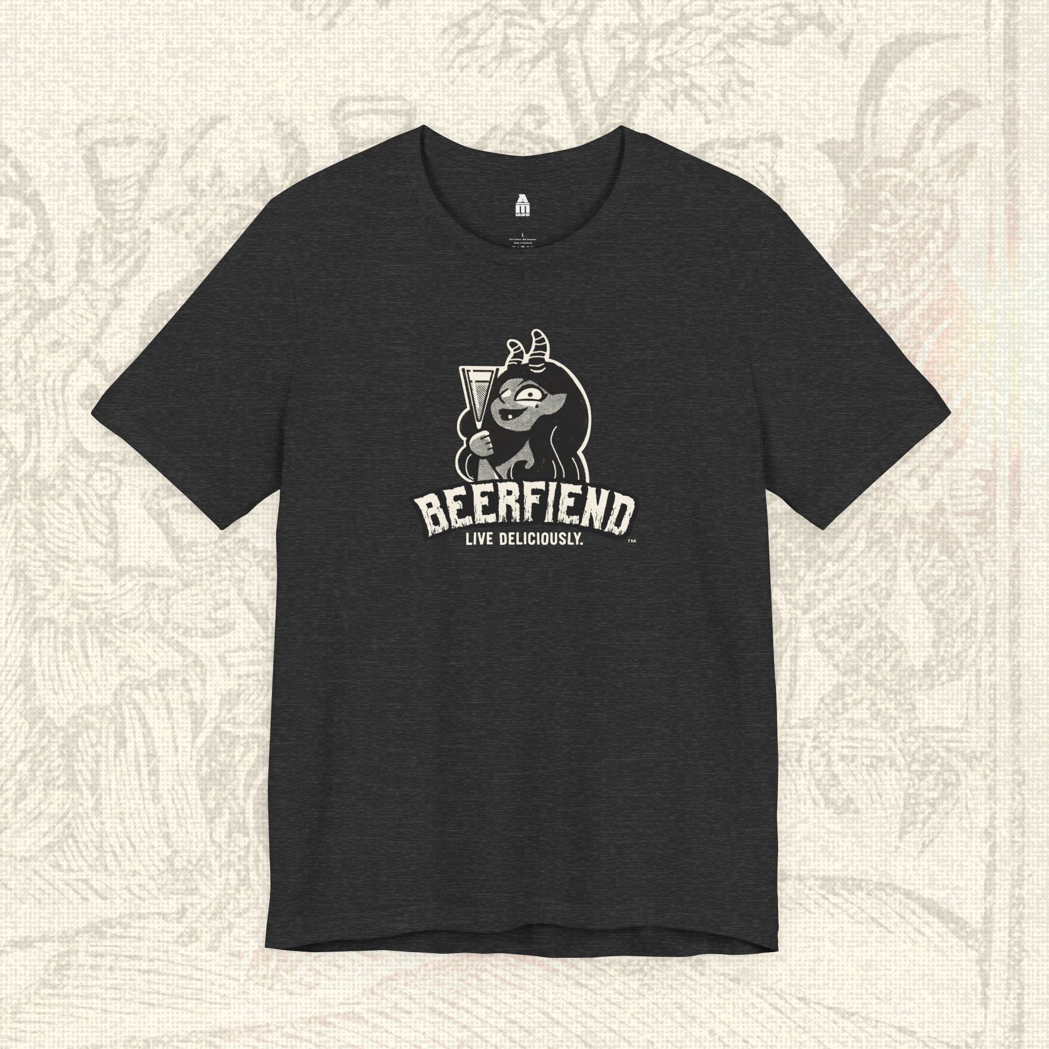 "Live Deliciously" Beerfiend Tee | Craft Beer graphic t-shirt