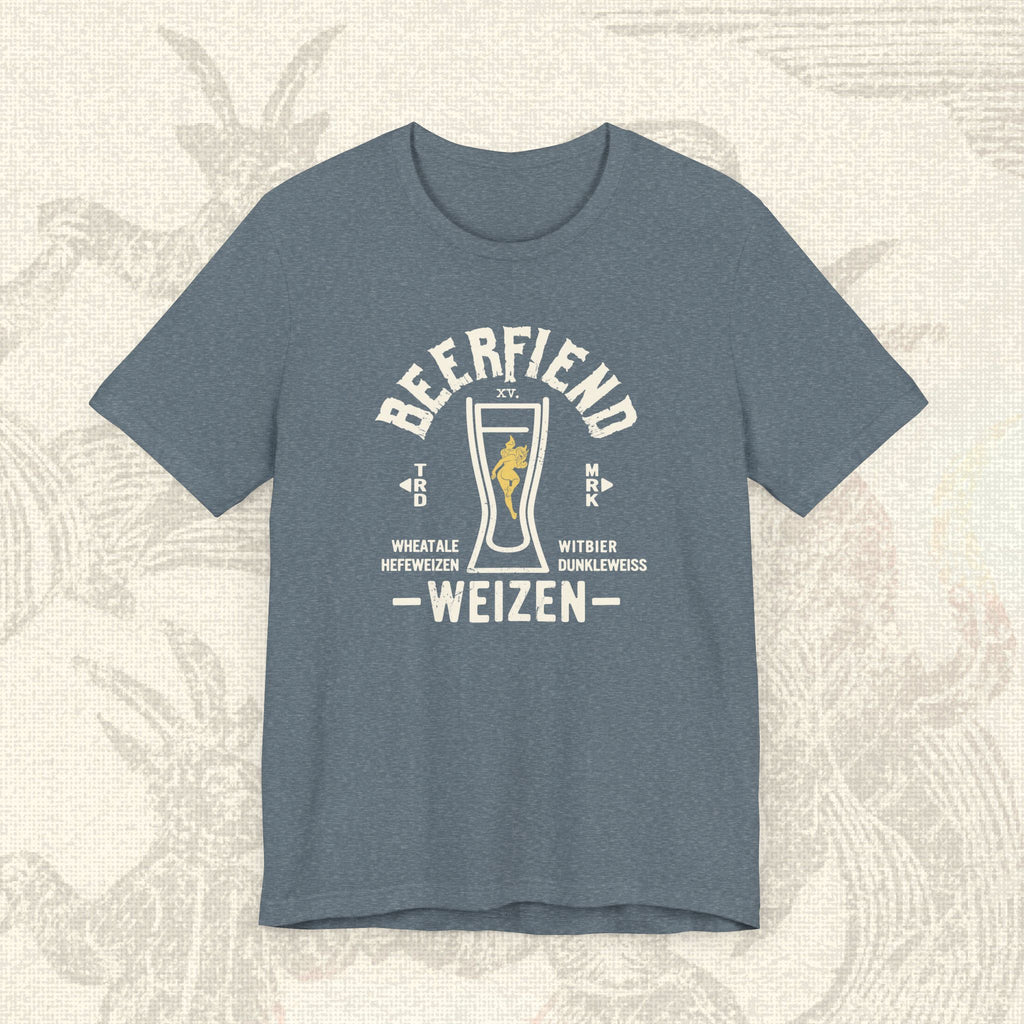 Beerfiend WEIZEN Glass Tee | Hefeweizen & Wheat Beer Style Shirt