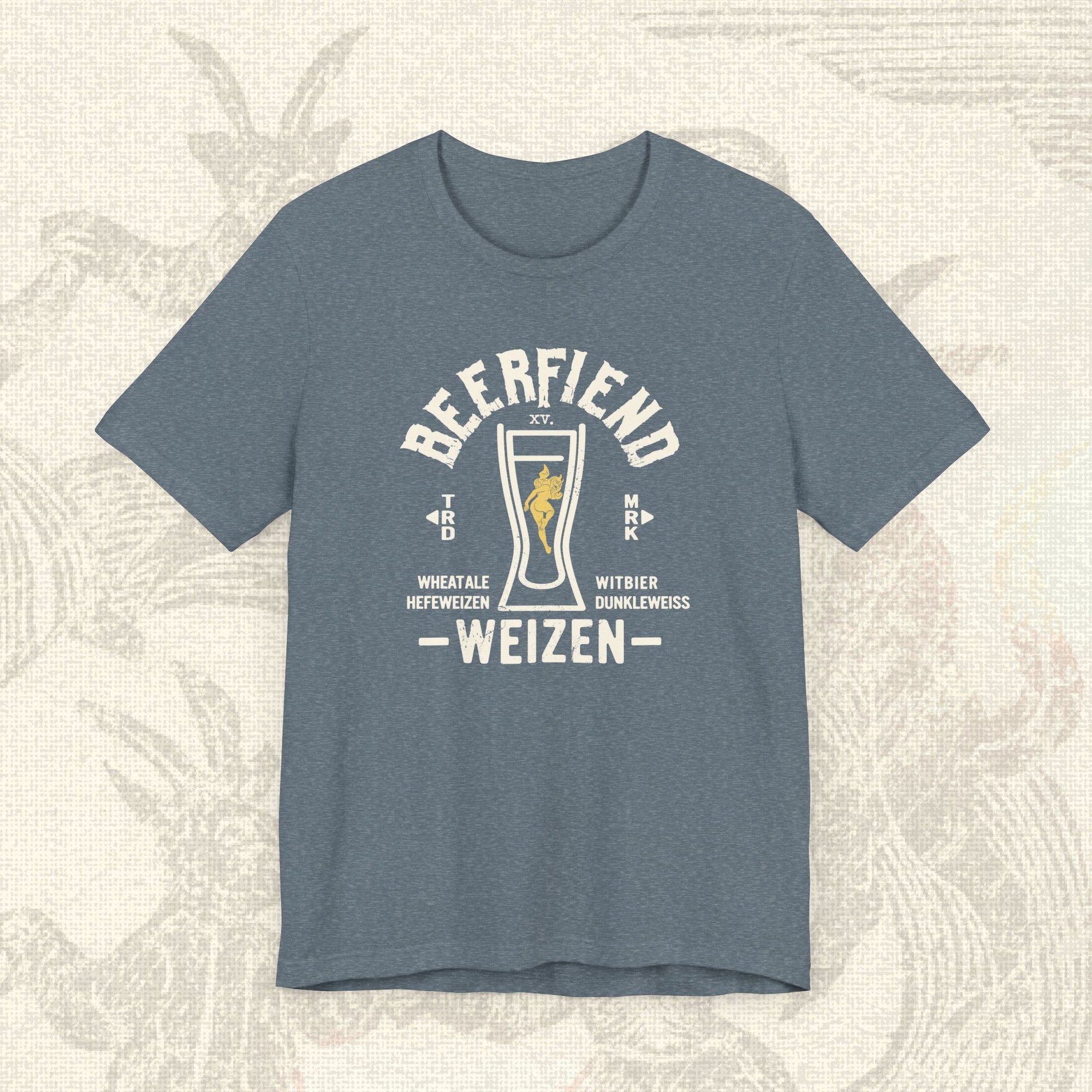 Beerfiend WEIZEN Glass Tee | Hefeweizen & Wheat Beer Style Shirt
