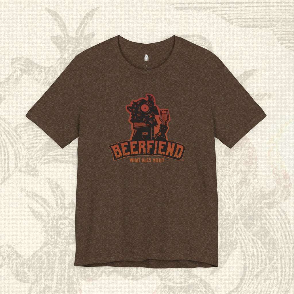 Beerfiend "What Ales You?" Demon Tee | Vintage pub style shirt