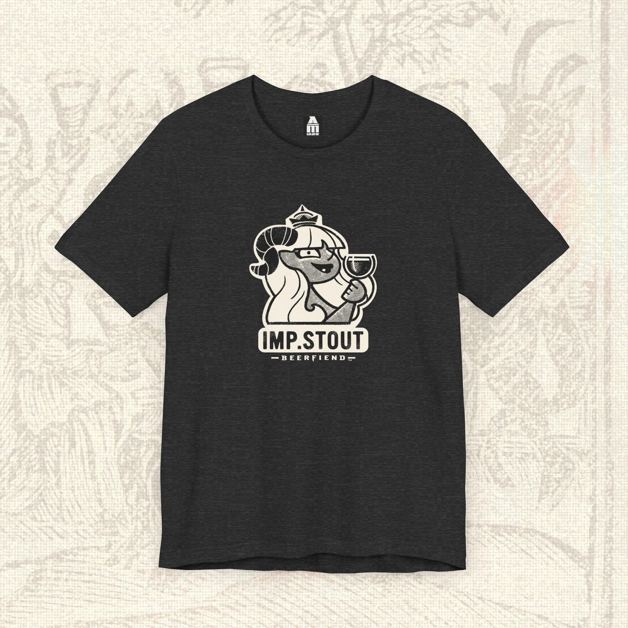 Beerfiend “Imp. Stout” Demon Tee – Imperial Stout pub shirt