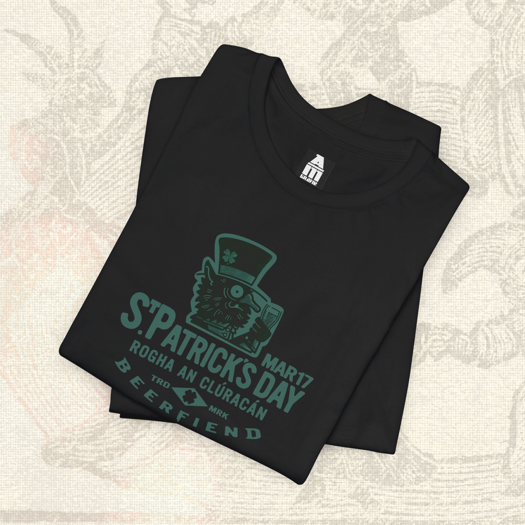 St.Patricks Day Cluracan Beerfiend t-shirt | Irish folklore brewery tee