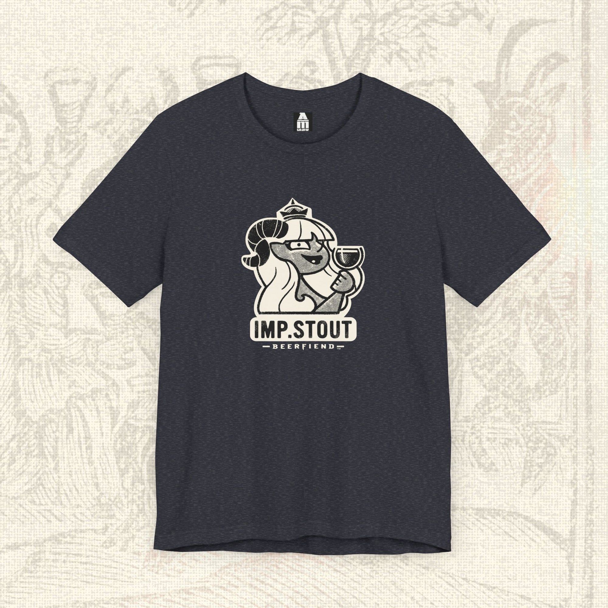 Beerfiend “Imp. Stout” Demon Tee – Imperial Stout pub shirt