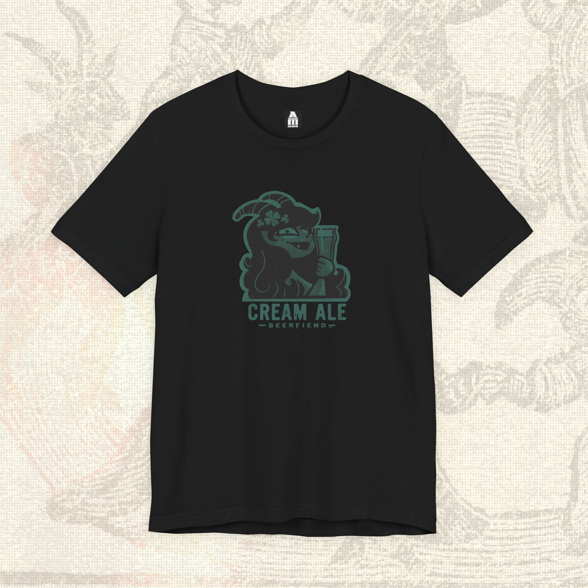 Cream Ale Beerfiend T-Shirt  | Green Irish beer style tee