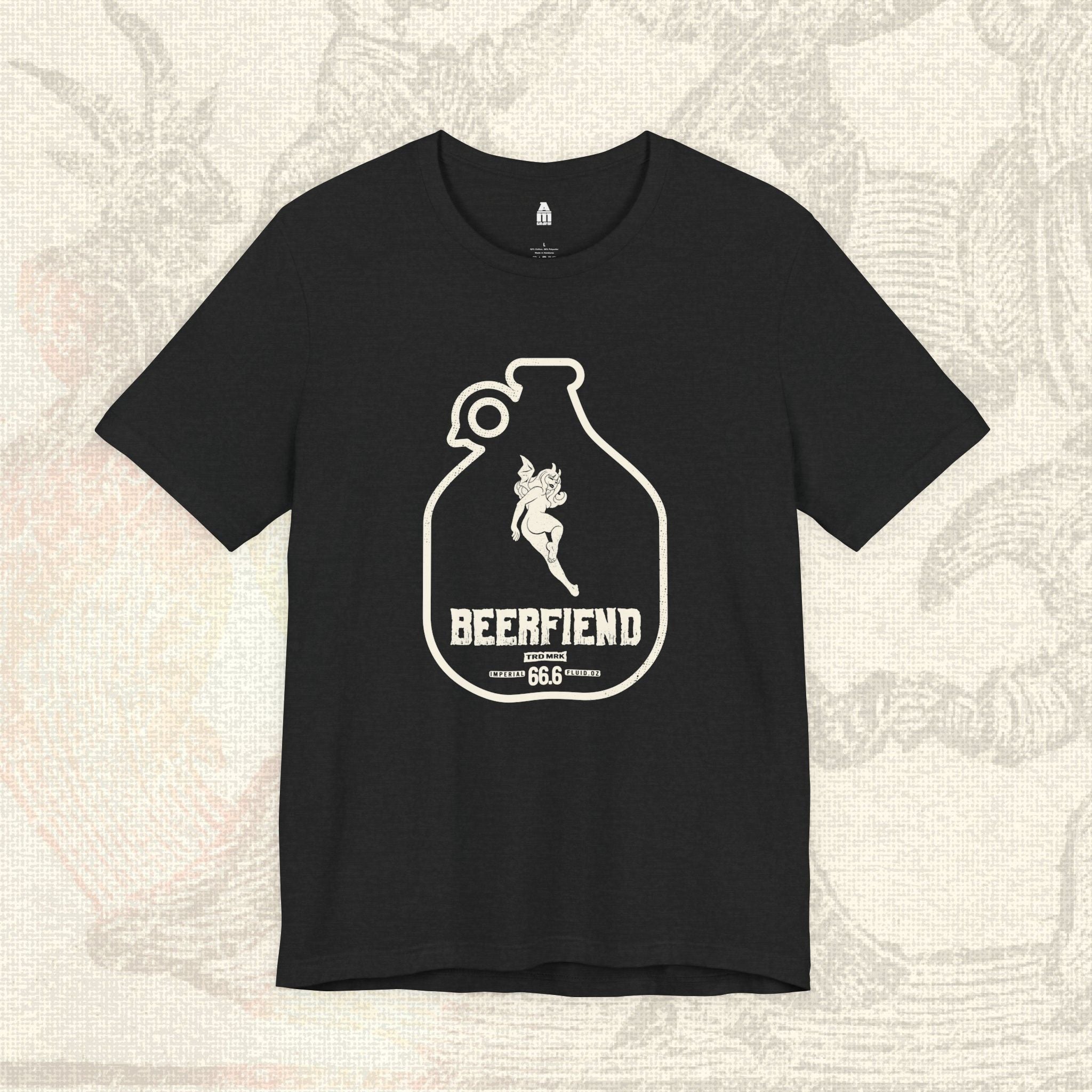 Beerfiend “Growler Series – Cheeky Pale Devil” Tee | 66.6 fl oz of Mischief