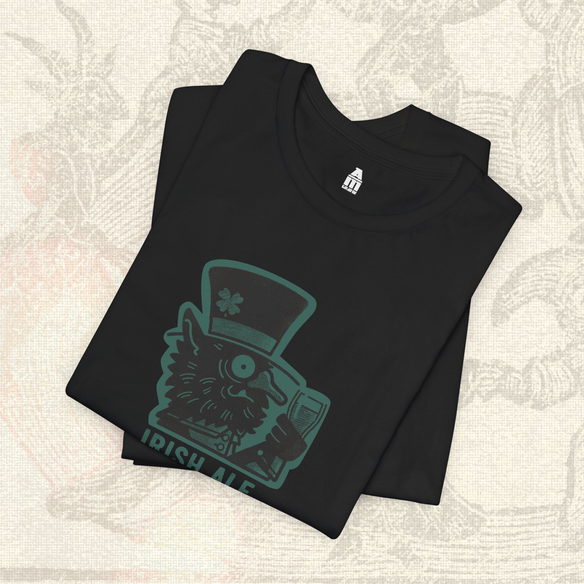 Irish Ale Beerfiend T-Shirt  | Green graphic beer style tee
