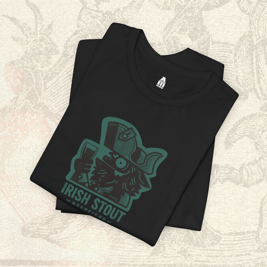 Irish Stout Beerfiend T-Shirt  | Green graphic beer style tee
