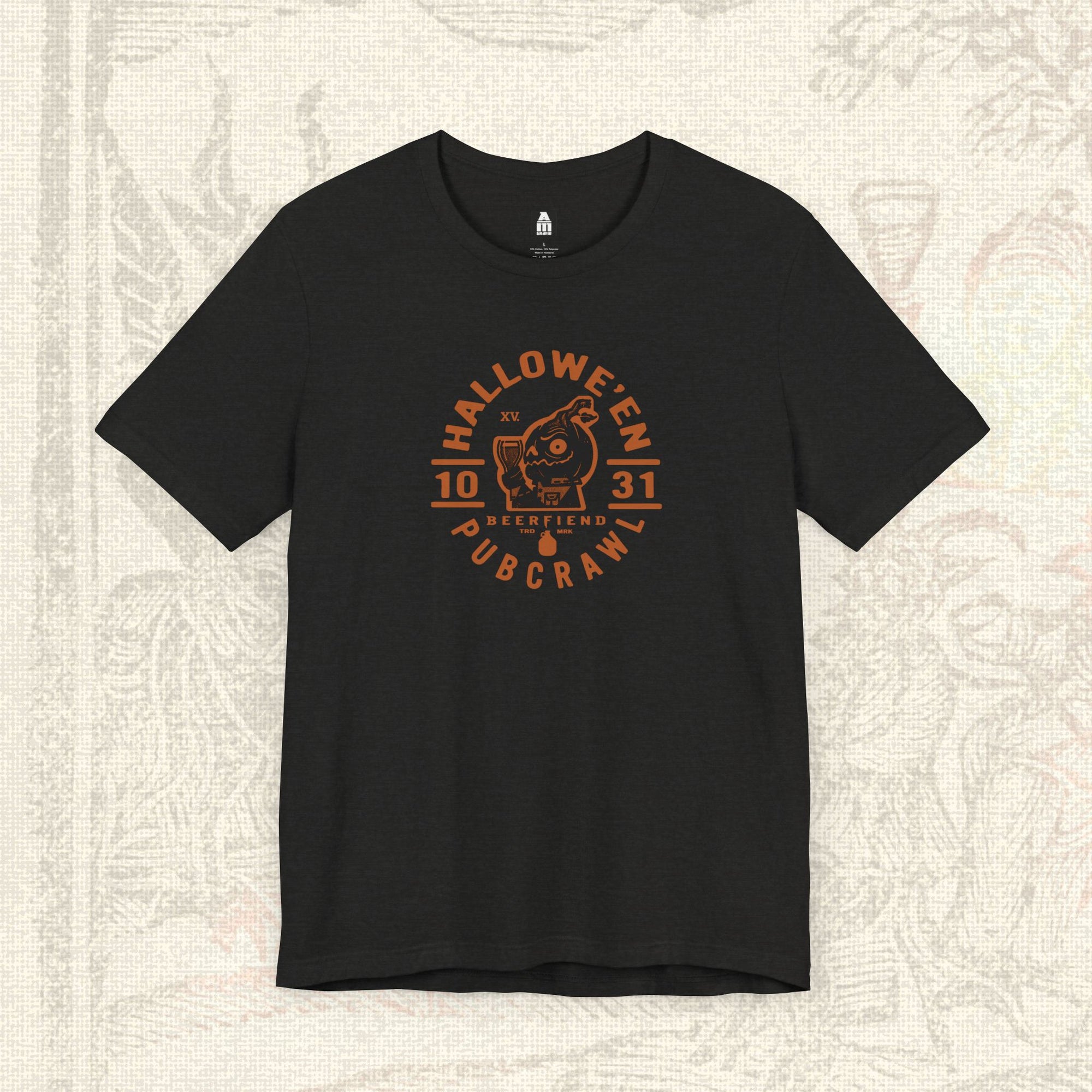 Halloween Pub crawl T-Shirt | Jack'O'Lantern Beerfiend graphic tee