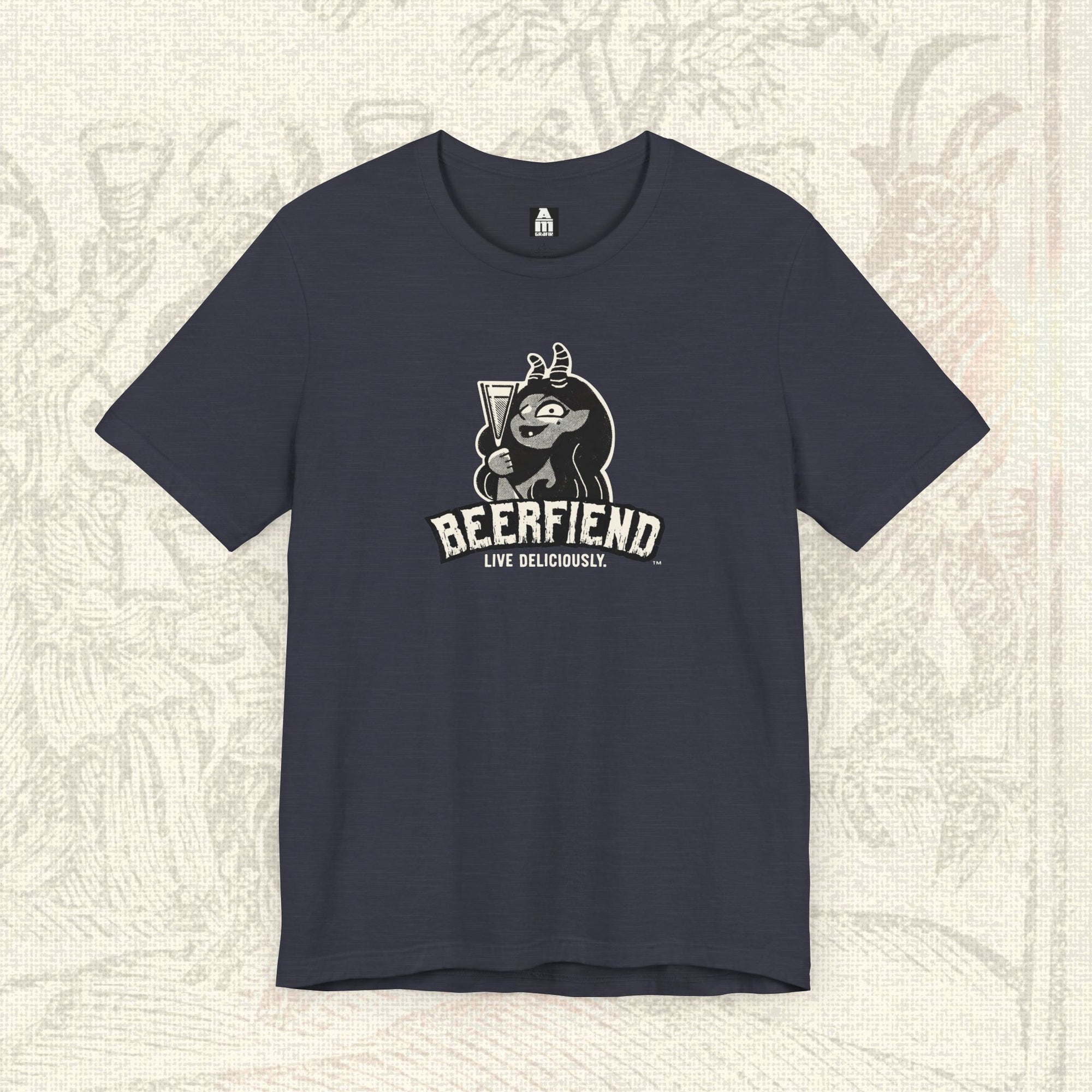 "Live Deliciously" Beerfiend Tee | Craft Beer graphic t-shirt
