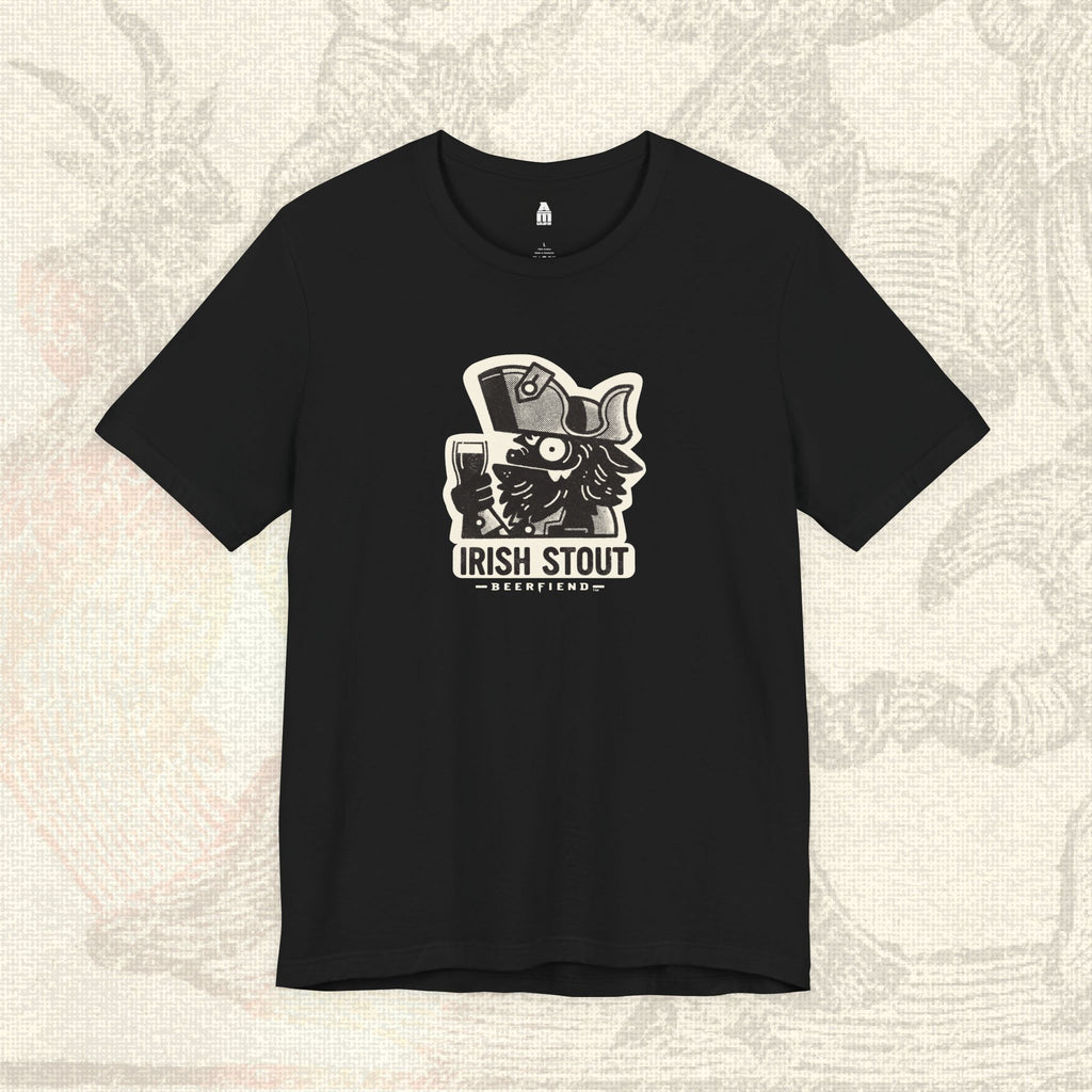 Irish Stout Beerfiend T-Shirt  | Retro graphic beer style tee