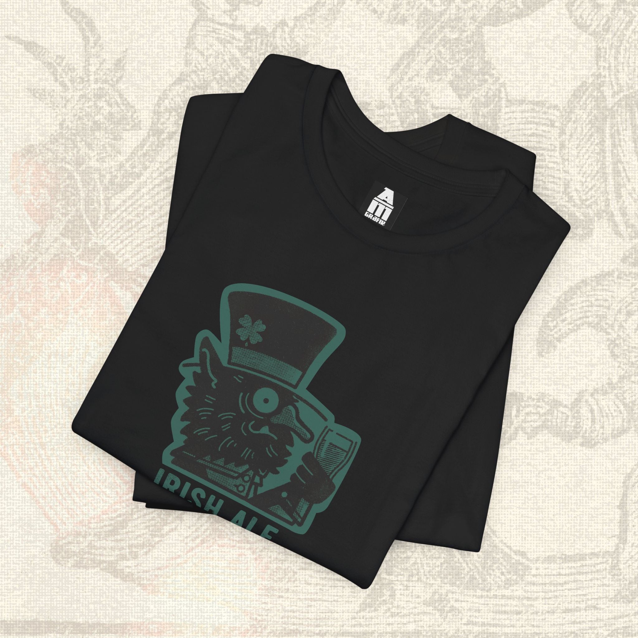 Irish Ale Beerfiend T-Shirt  | Green graphic beer style tee
