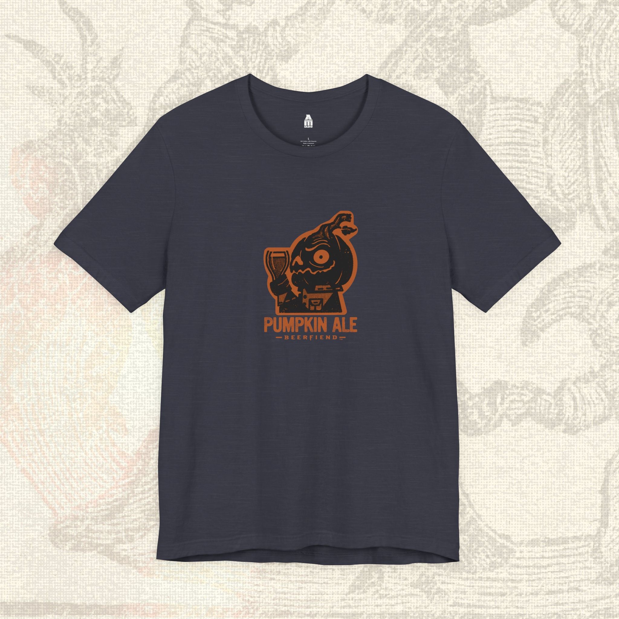 Pumpkin Ale Jack'O'Lantern Tee | Beerfiend Halloween themed graphic T-shirt