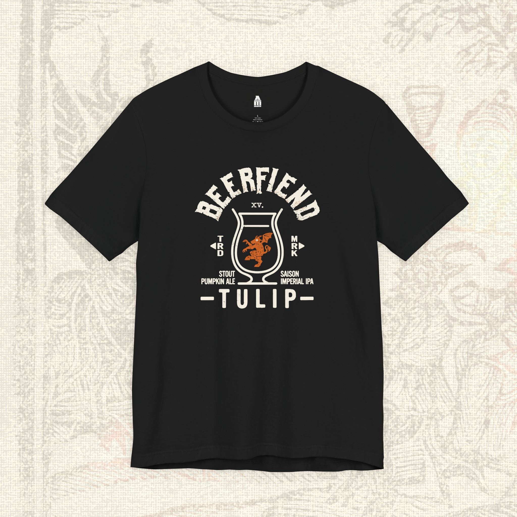 Beerfiend TULIP Glass Tee | Saison, Stout & Imperial IPA Shirt