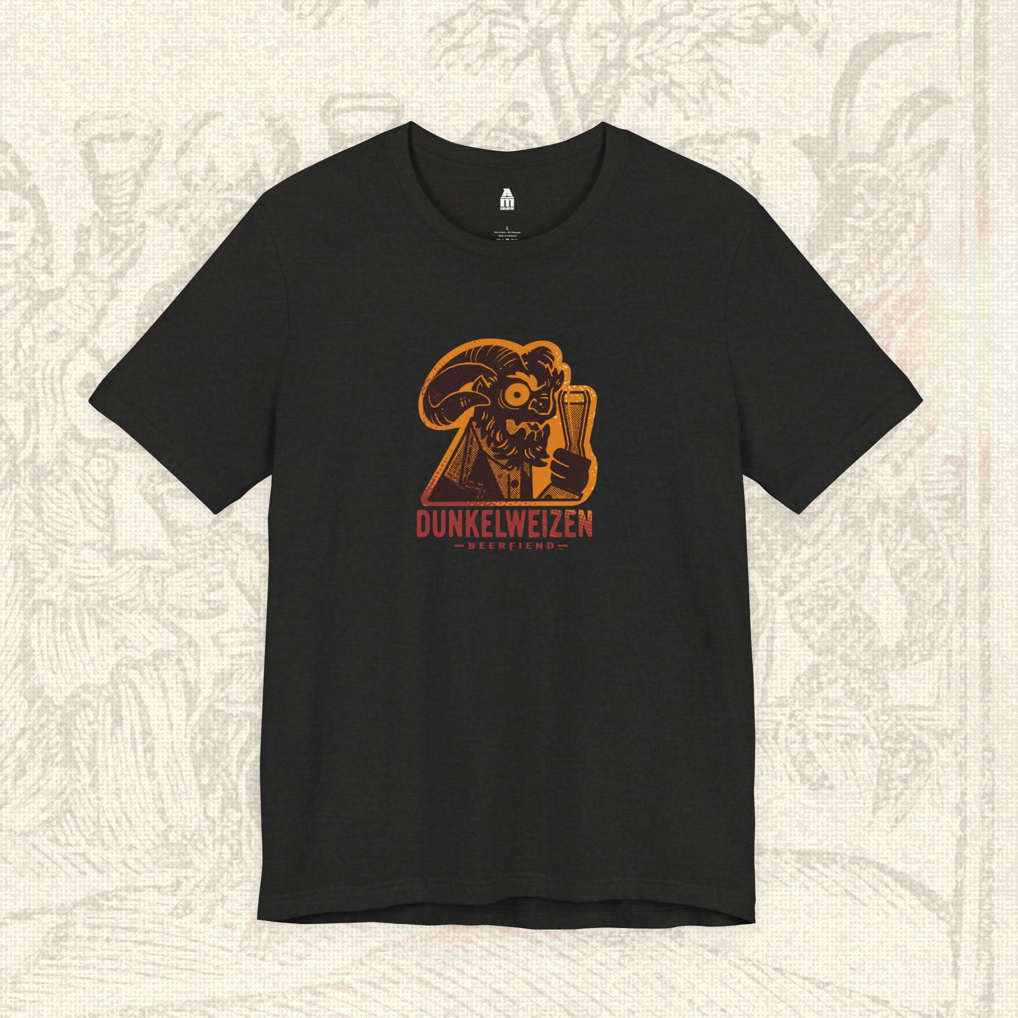 Dunkelweizen Beerfiend T-Shirt | Colour Retro beer tee