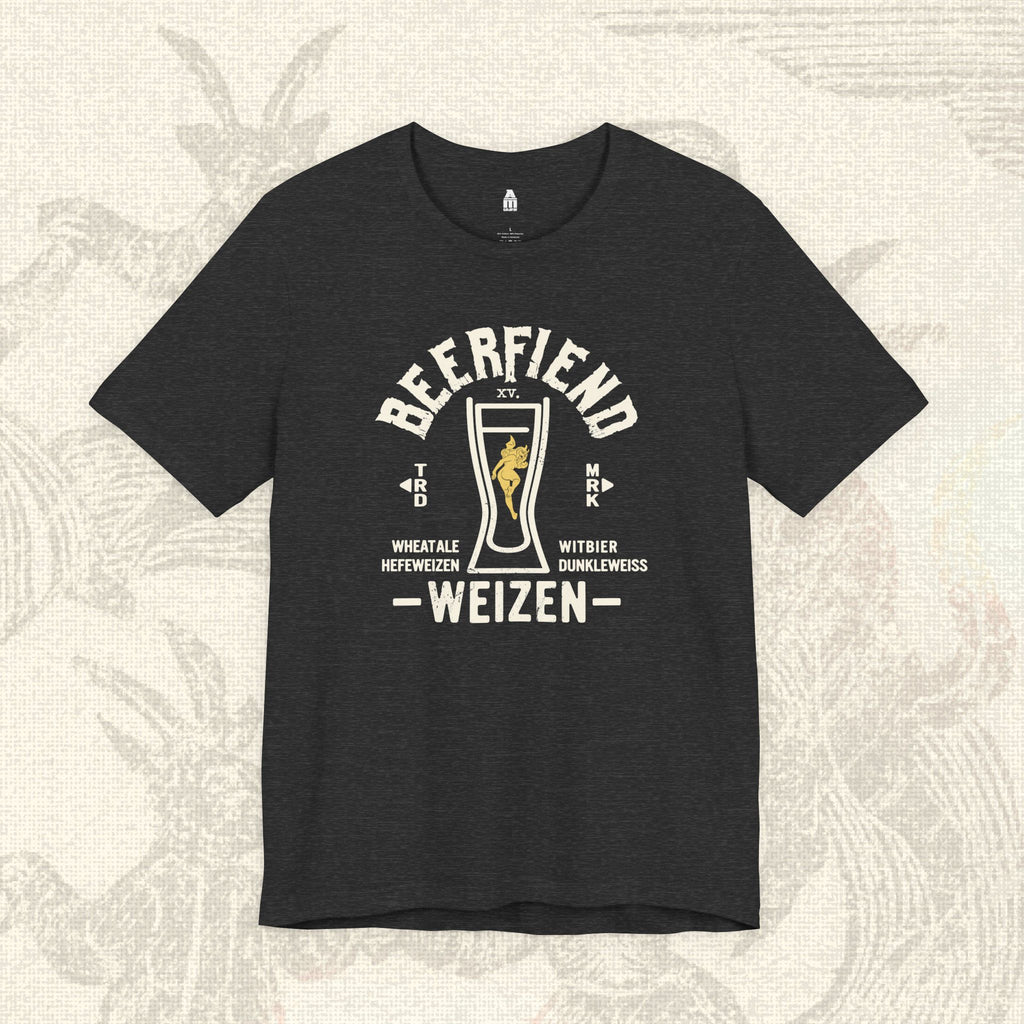 Beerfiend WEIZEN Glass Tee | Hefeweizen & Wheat Beer Style Shirt