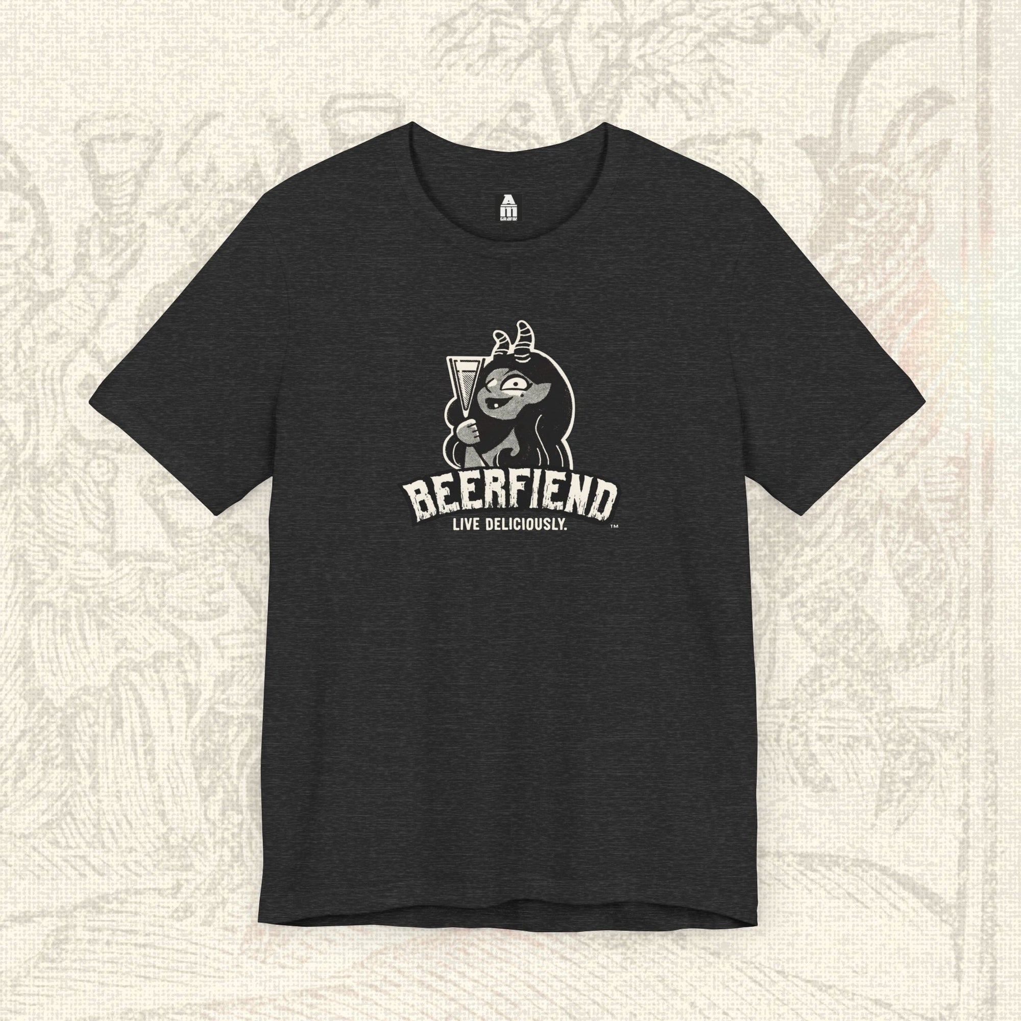 "Live Deliciously" Beerfiend Tee | Craft Beer graphic t-shirt