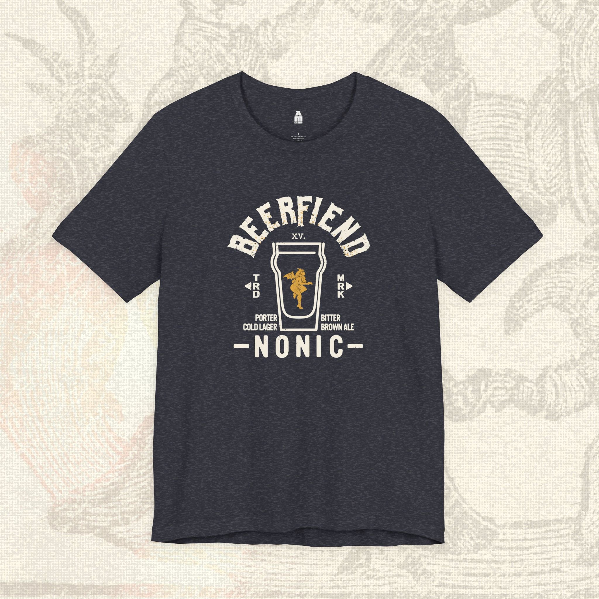 Beerfiend NONIC Pint Glass Tee | Classic UK Pub Style Beer Shirt