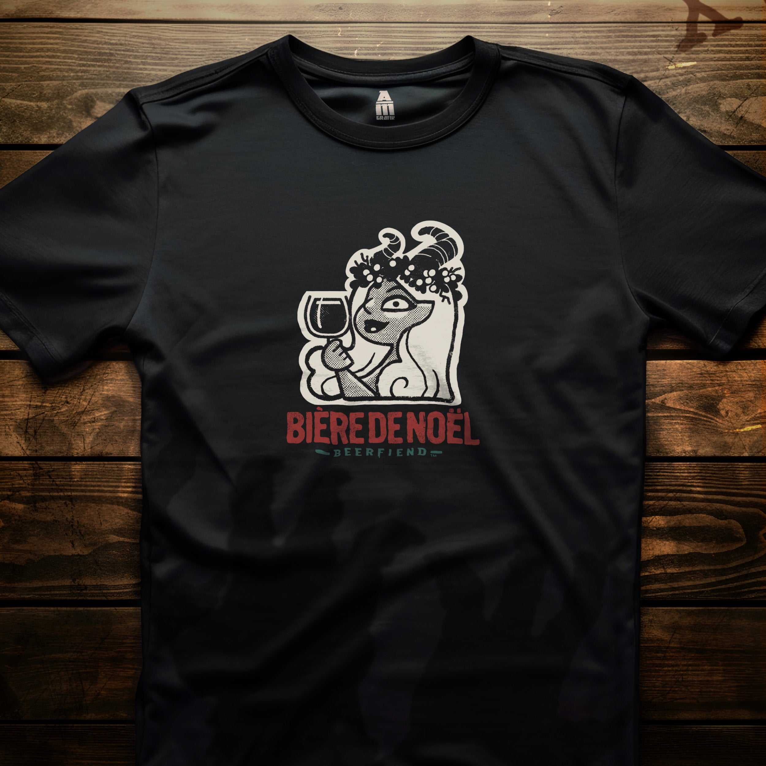 Biere de Noel Demon T-shirt | Beerfiend Holiday Ale graphic tee