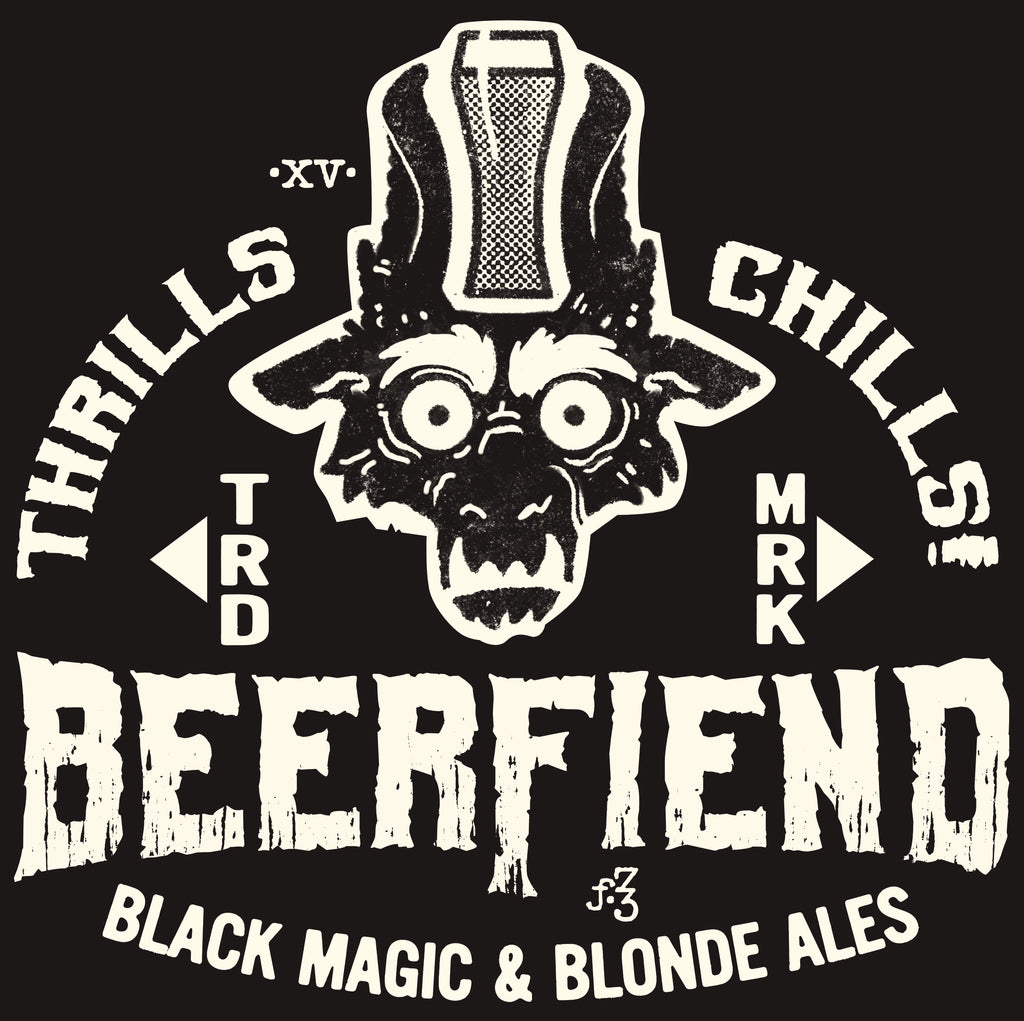 DEMON'S HEAD Beerfiend Tee | Black & Blonde shirt