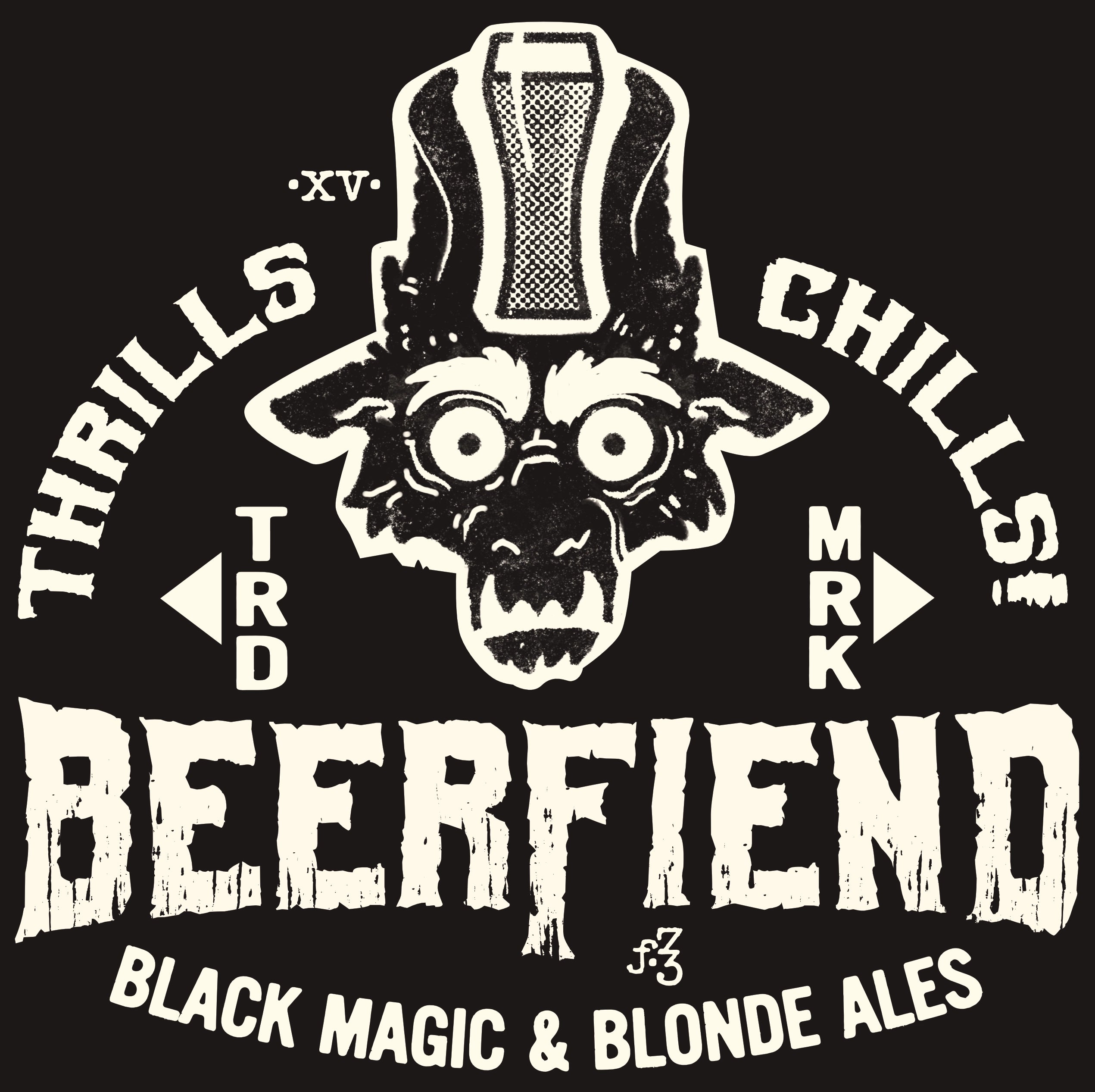 DEMON'S HEAD Beerfiend Tee | Black & Blonde shirt