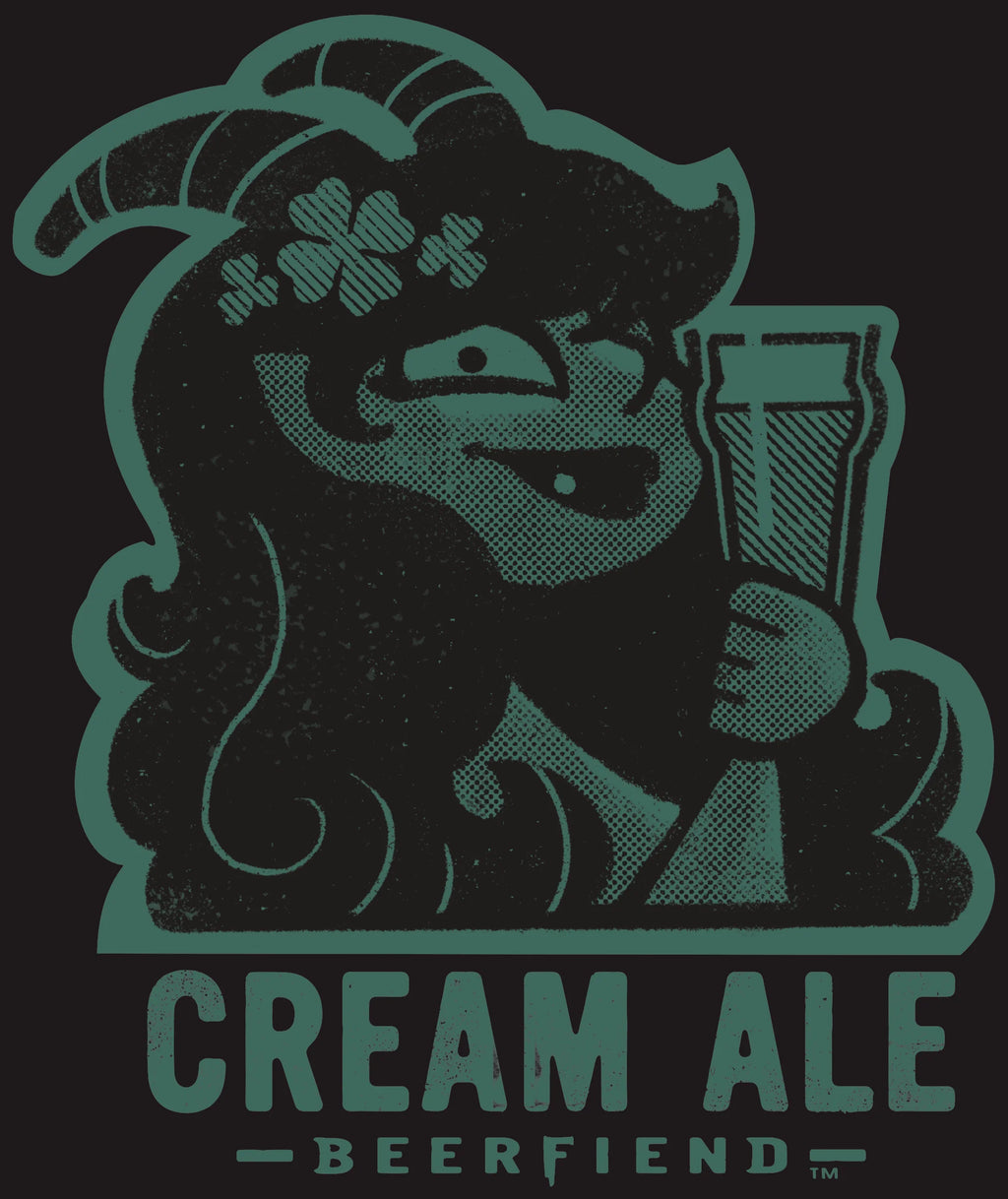 Cream Ale Beerfiend T-Shirt  | Green Irish beer style tee