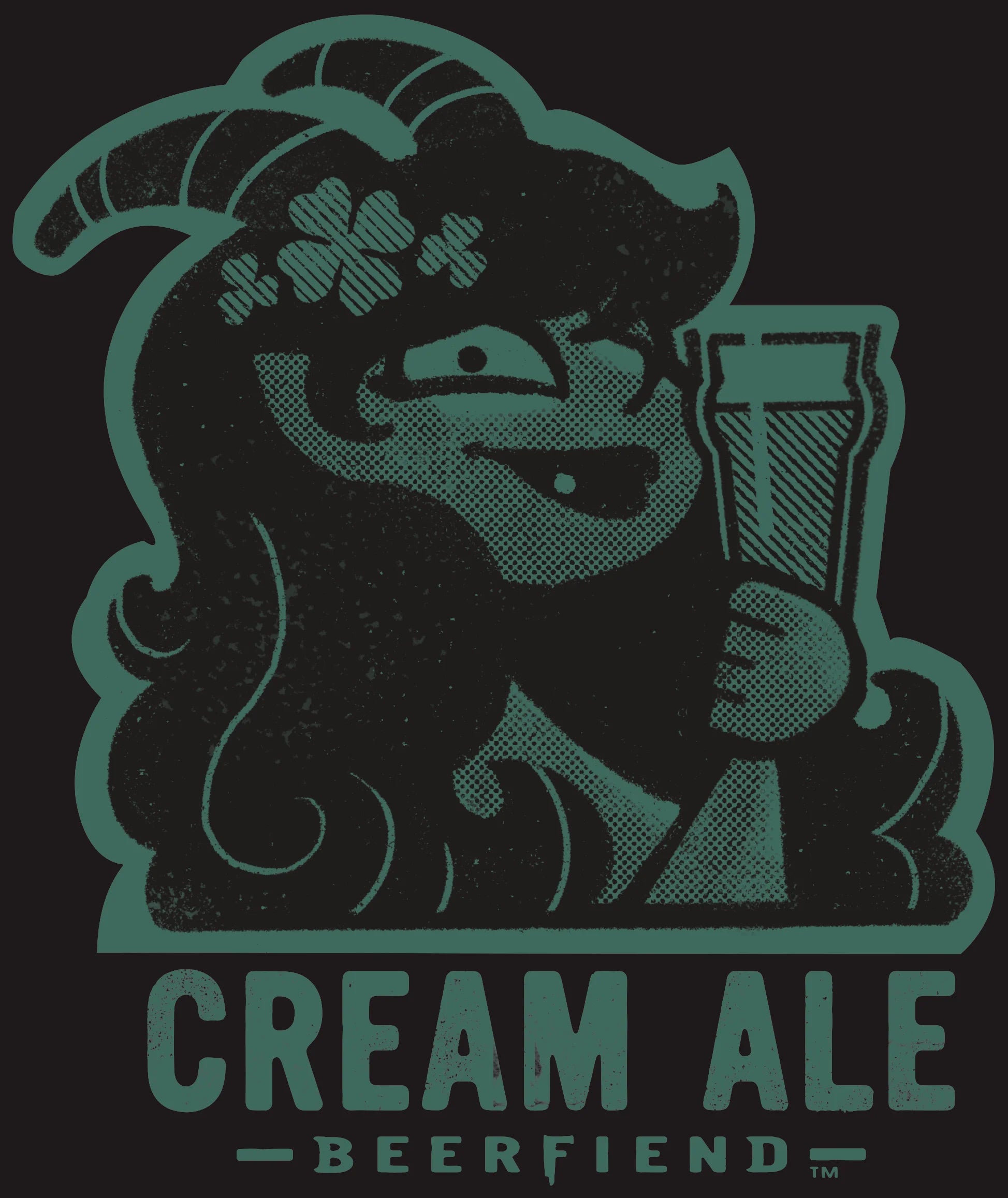 Cream Ale Beerfiend T-Shirt  | Green Irish beer style tee