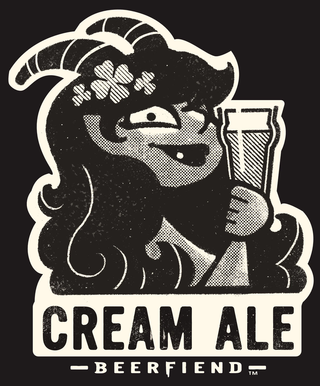 Cream Ale Beerfiend T-Shirt  | Retro Irish beer style tee