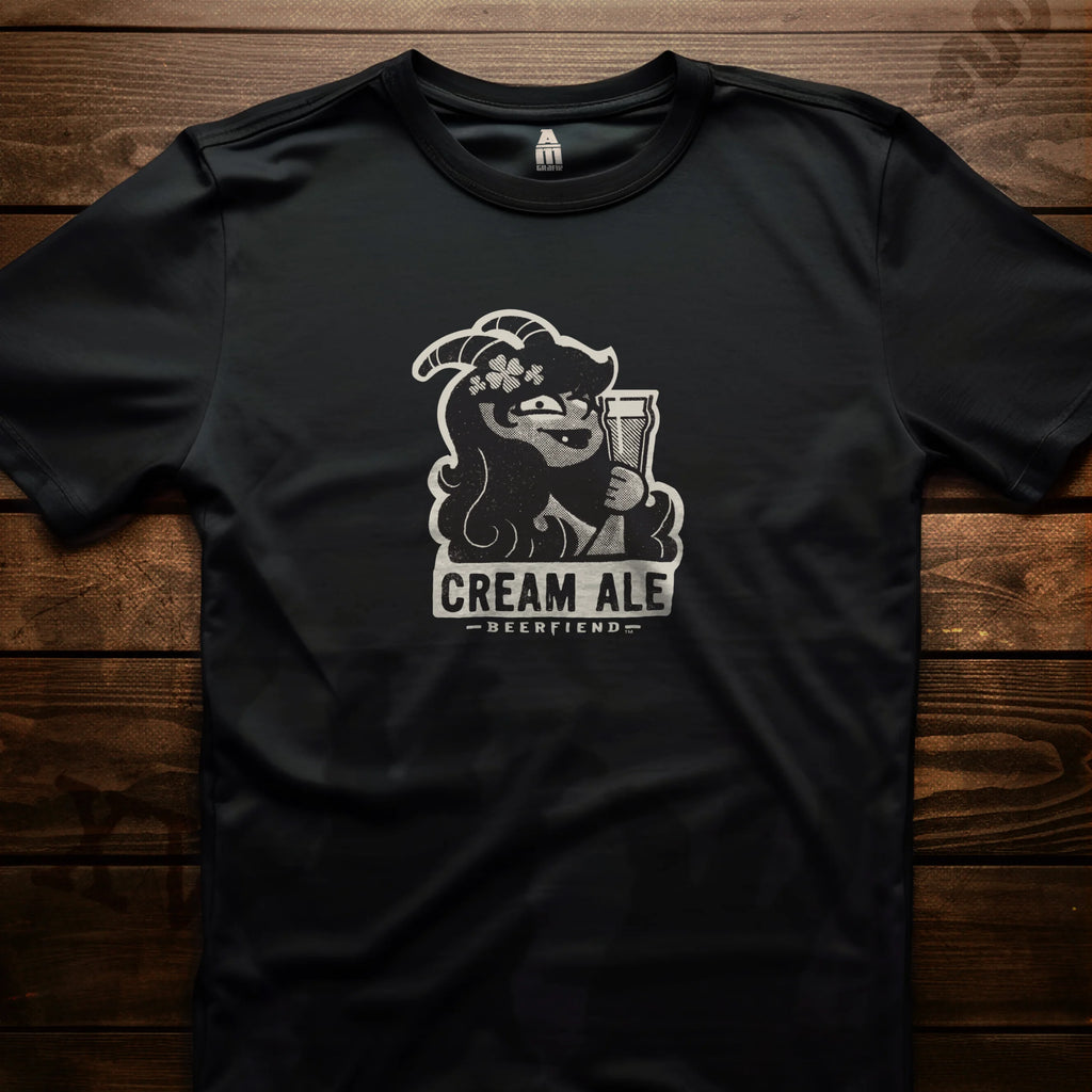 Cream Ale Beerfiend T-Shirt  | Retro Irish beer style tee