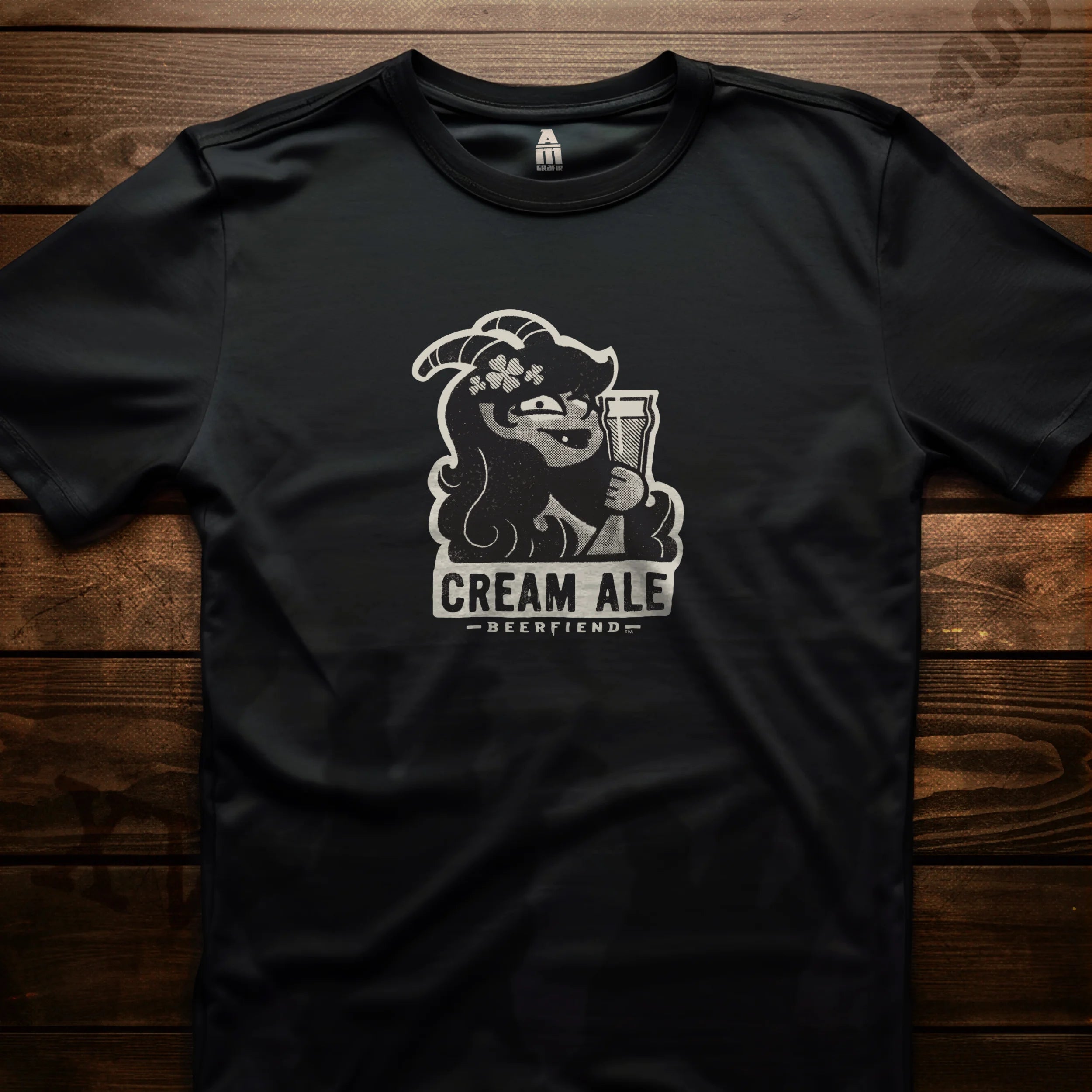 Cream Ale Beerfiend T-Shirt  | Retro Irish beer style tee