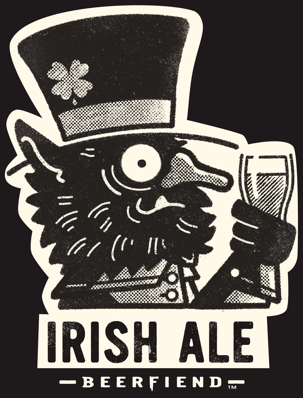 Irish Ale Beerfiend T-Shirt  | Retro graphic beer style tee