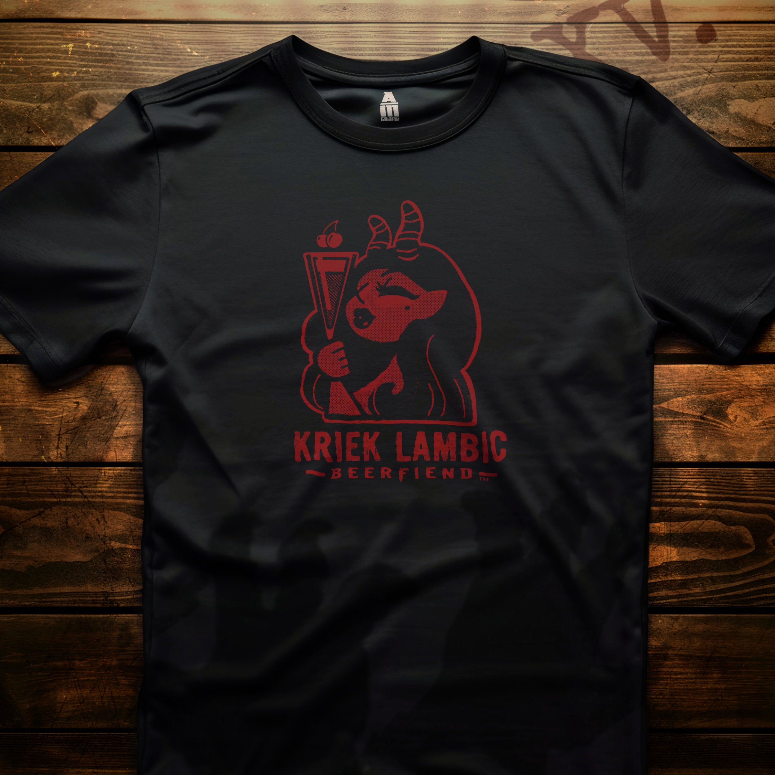 Kriek Demon T-Shirt | Beerfiend Red Cherry Beer Graphic Tee