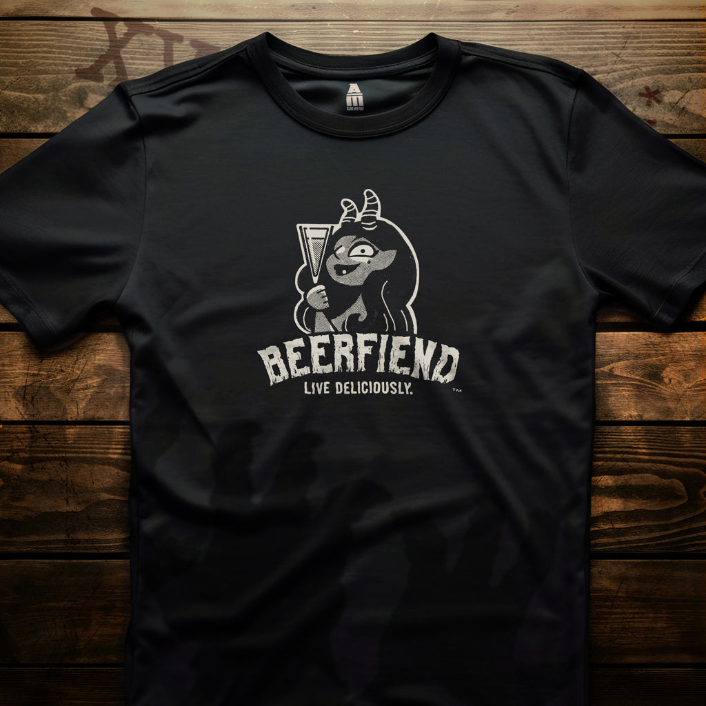 "Live Deliciously" Beerfiend Tee | Craft Beer graphic t-shirt