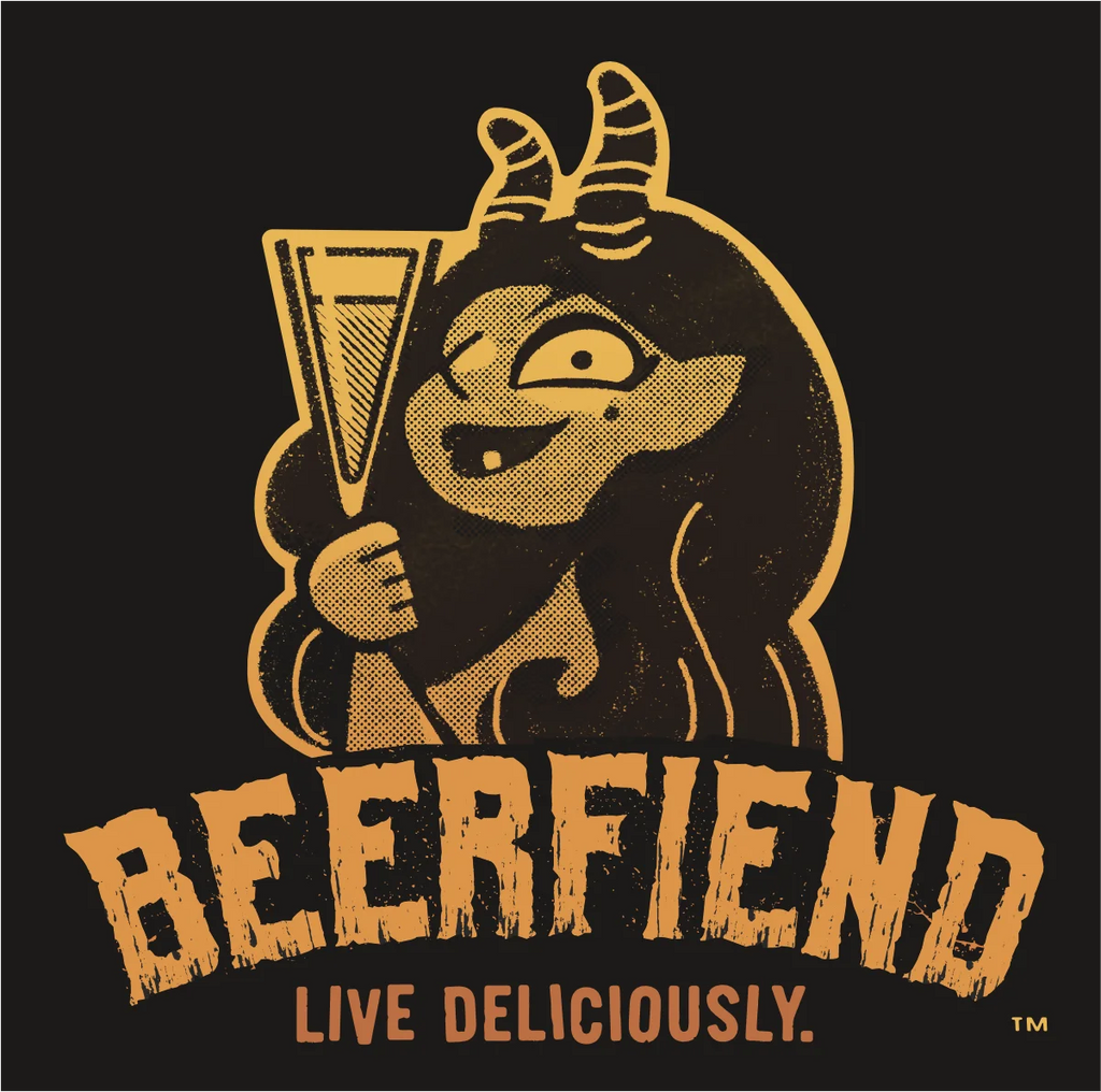“Live Deliciously” Gold Demoness T-Shirt | Beerfiend  Graphic Tee