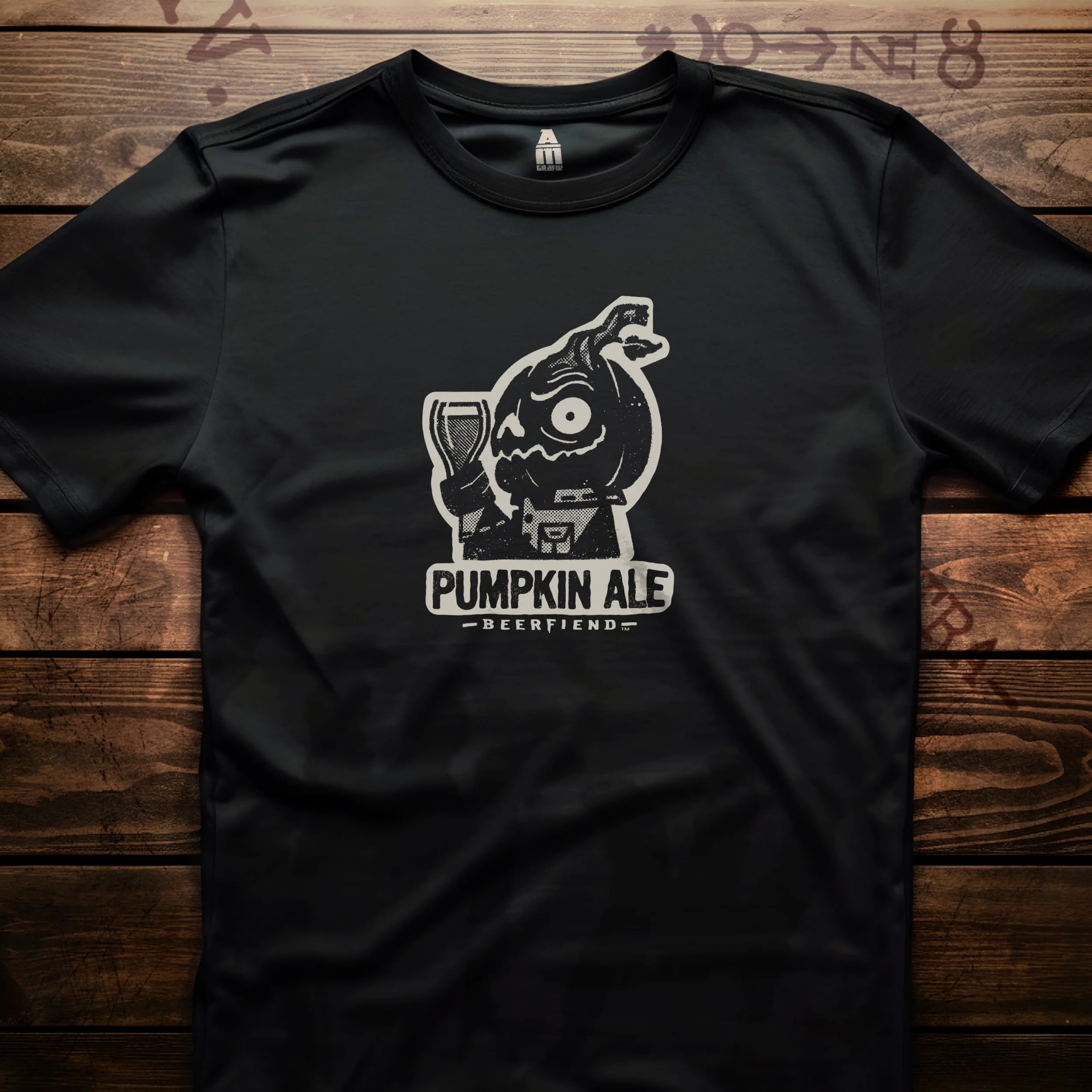 Pumpkin Ale Jack'O'Lantern T-shirt | Beerfiend Halloween themed graphic Tee