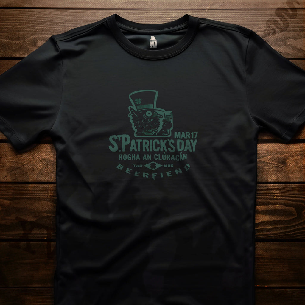 St.Patricks Day Cluracan Beerfiend t-shirt | Irish folklore brewery tee
