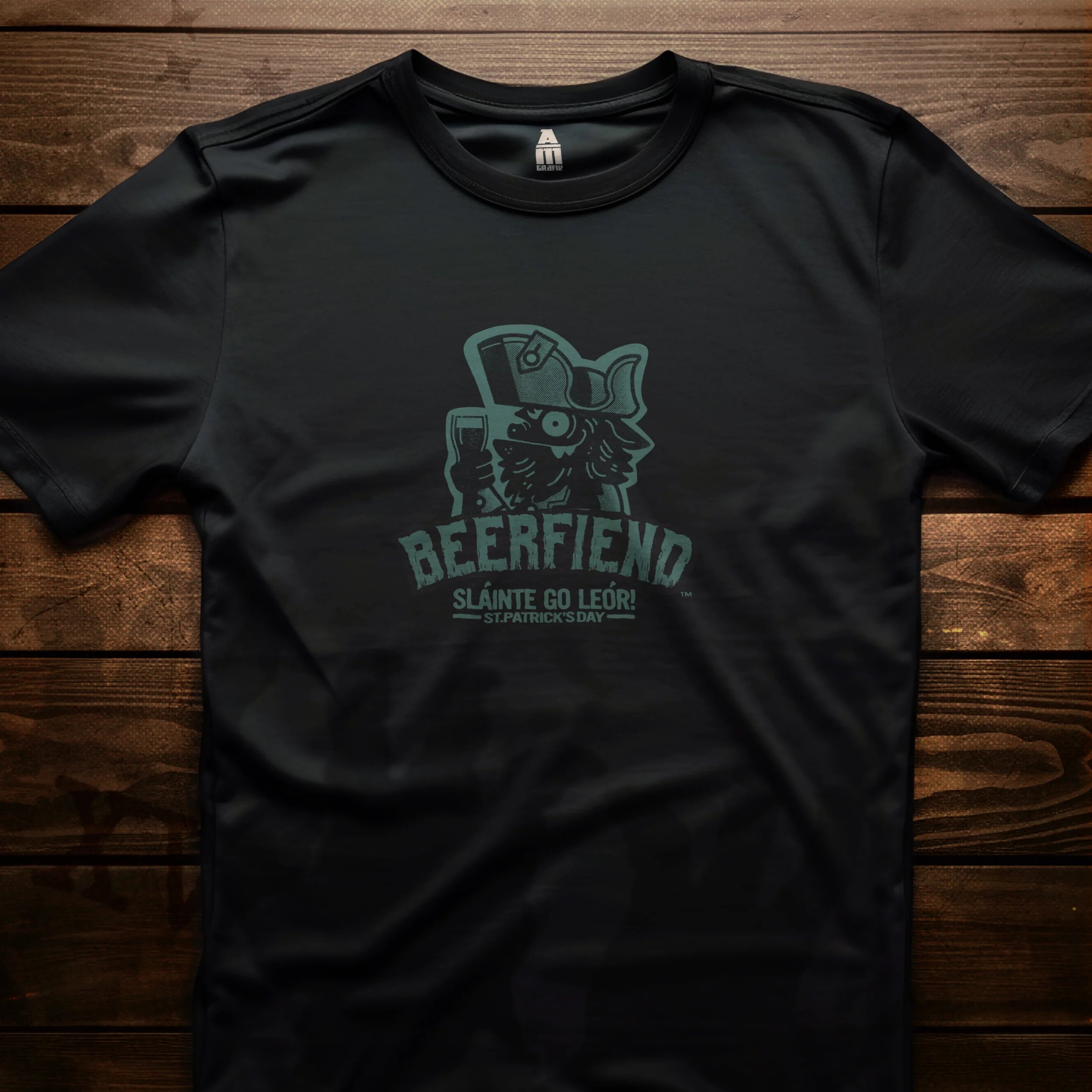 Beerfiend “Sláinte Go Leor” St. Patrick’s Day T-Shirt | Cluracán tee